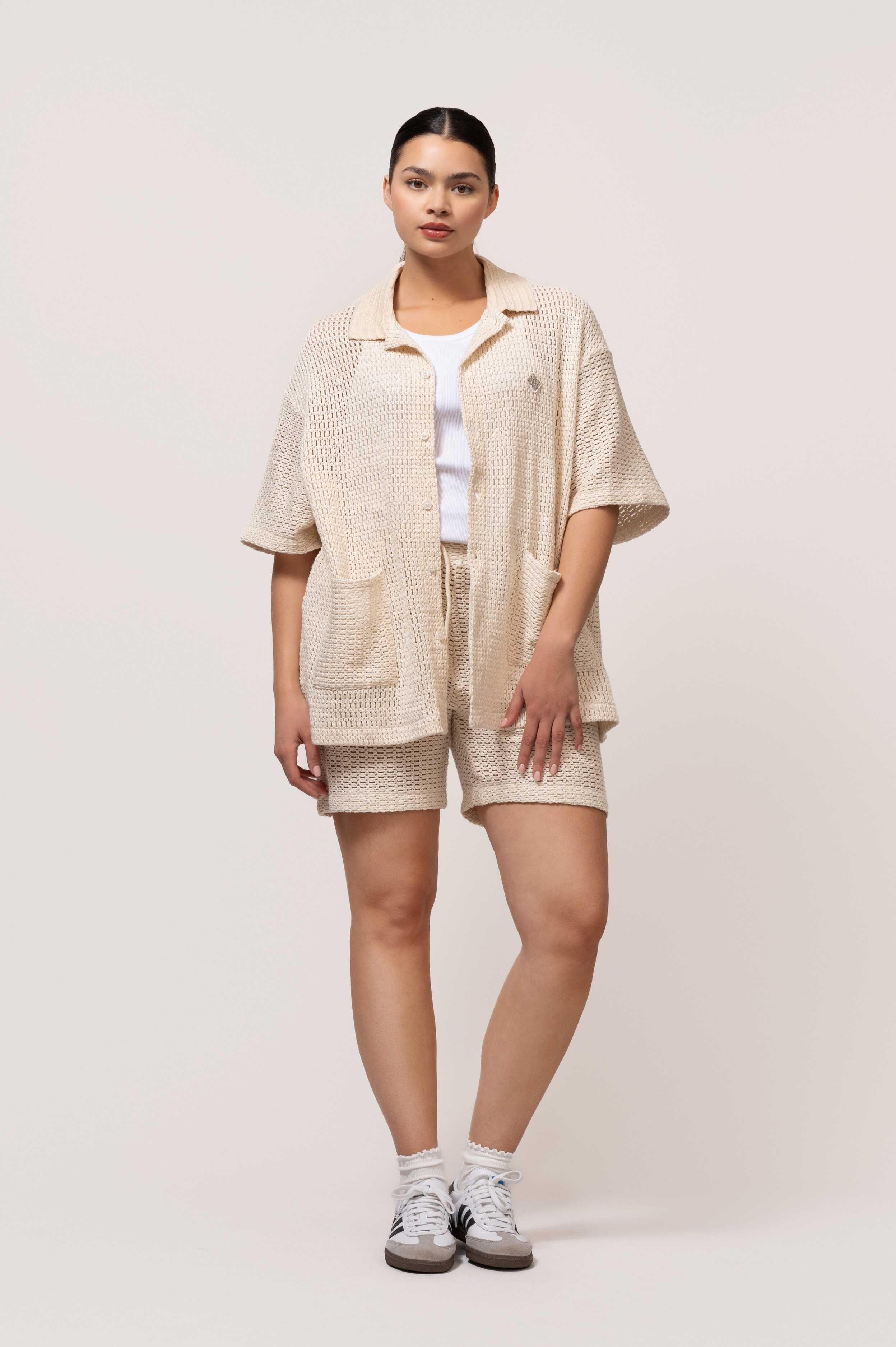 Lyra Knitted Croched Set Off-White