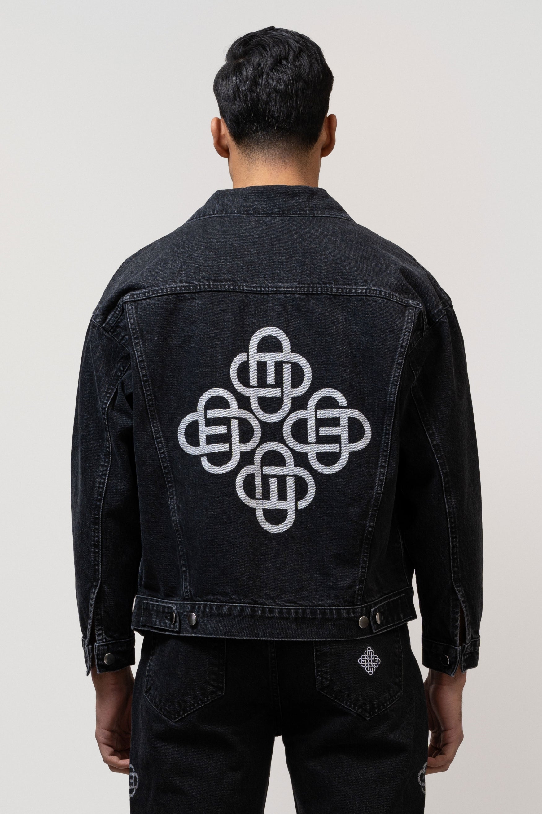 SYMBOL DENIM JACKET | BLACK