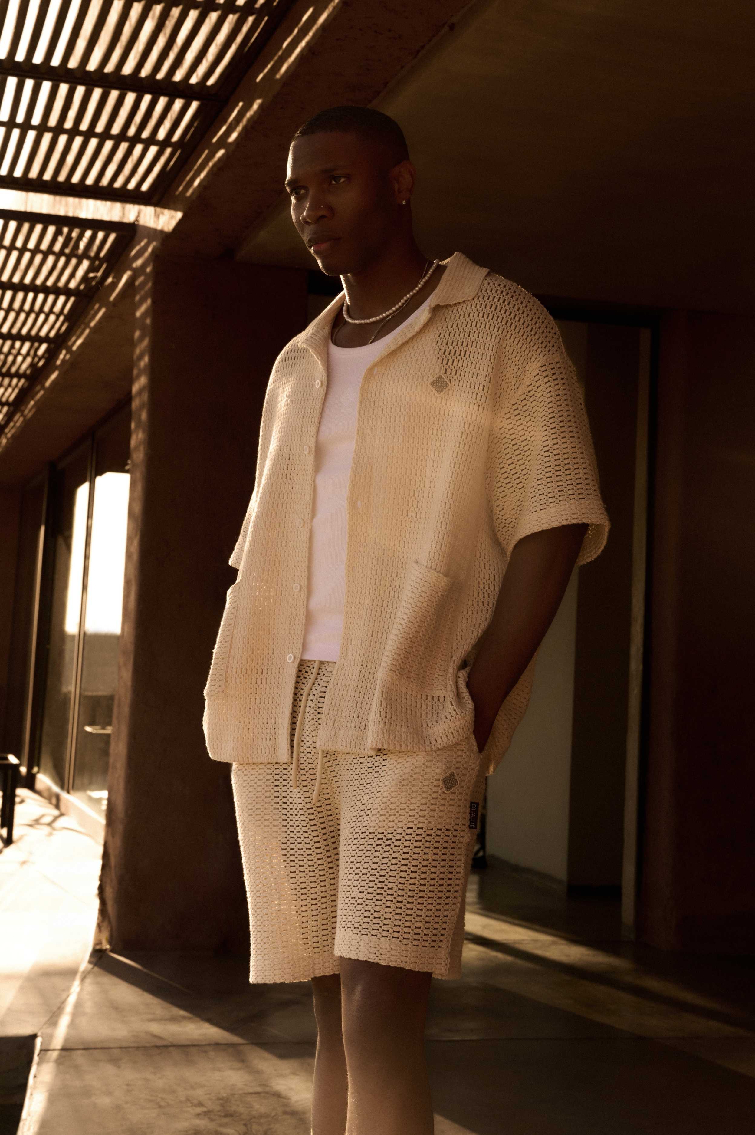 Lyra Knitted Croched Set Off-White