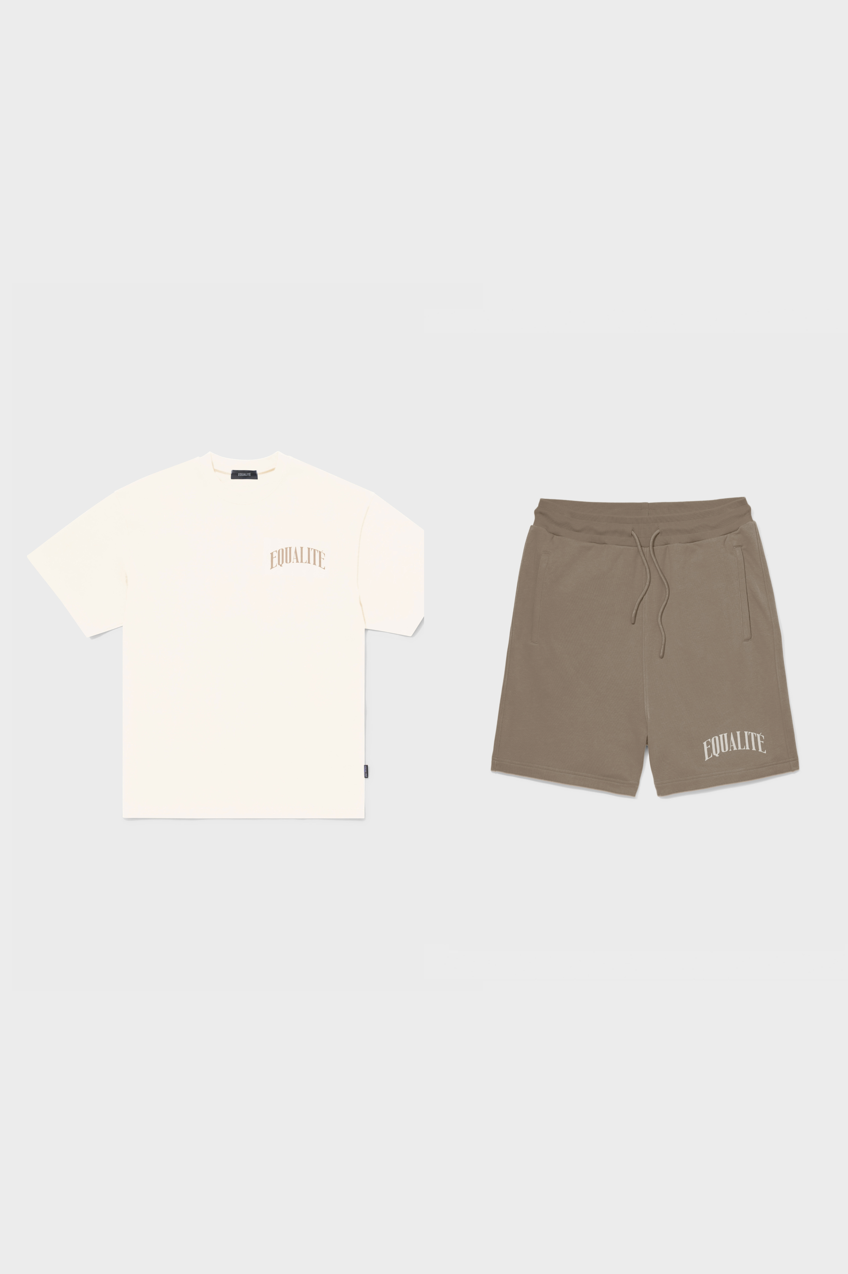 OLIVER SUMMER SET OFF-WHITE & TAUPE