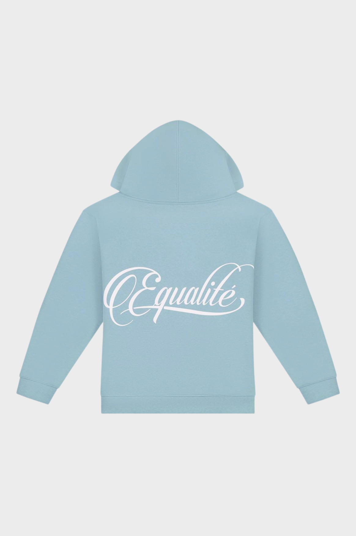 YUKI OVERSIZED SCUBA FULL ZIP HOODIE | WASHED LIGHT BLUE