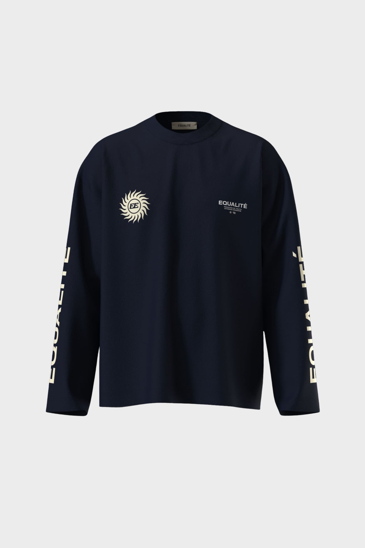SUNNY LONGSLEEVE TEE | NAVY & BUTTER YELLOW