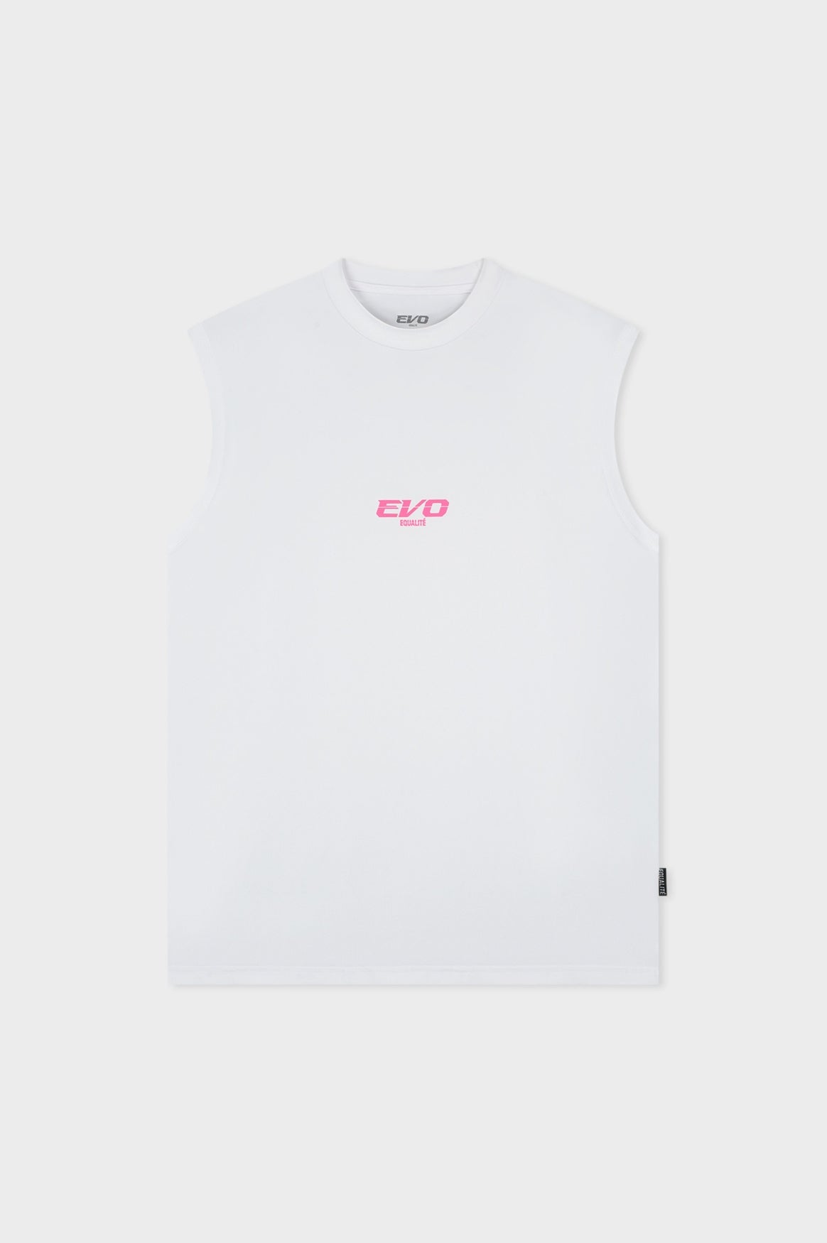 EVO OVERSIZED TANK TOP | WHITE & PINK