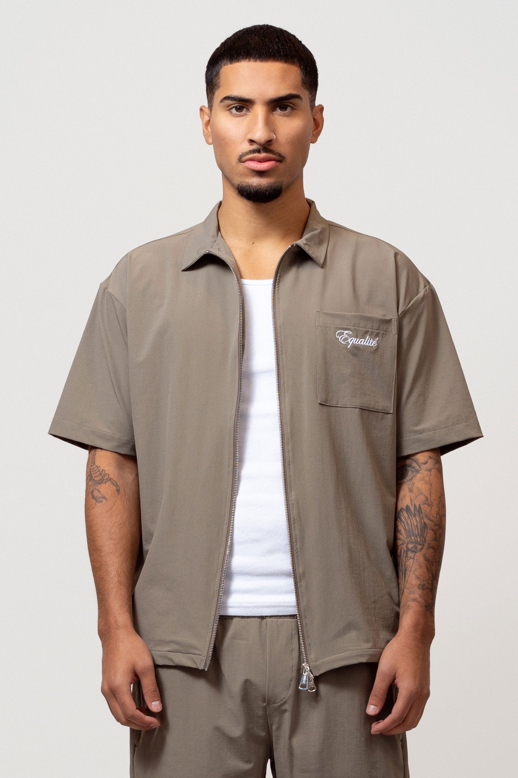 INGMAR SHIRT | OLIVE GREY