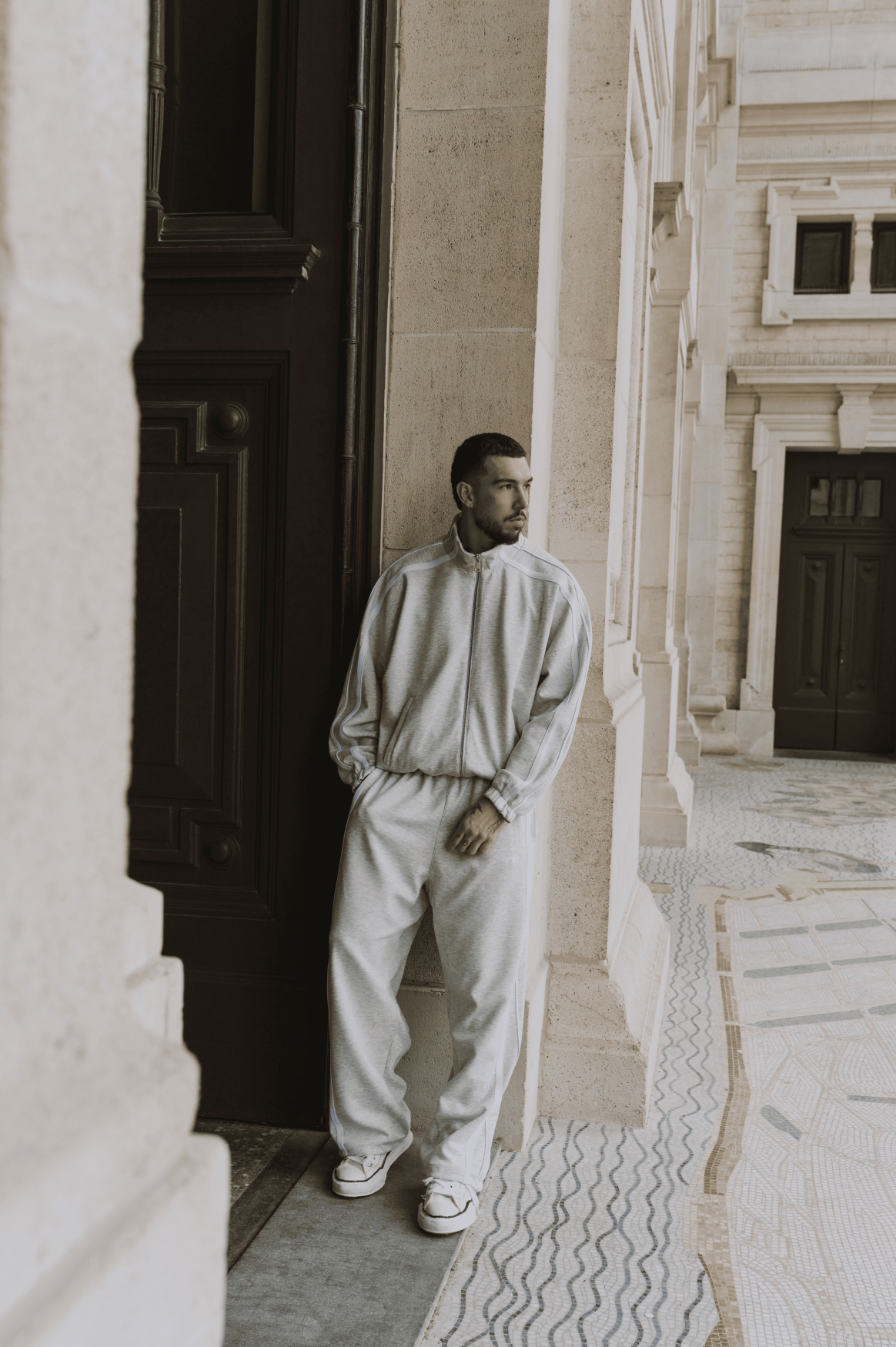 TRACK PANTS | MELANGE GREY