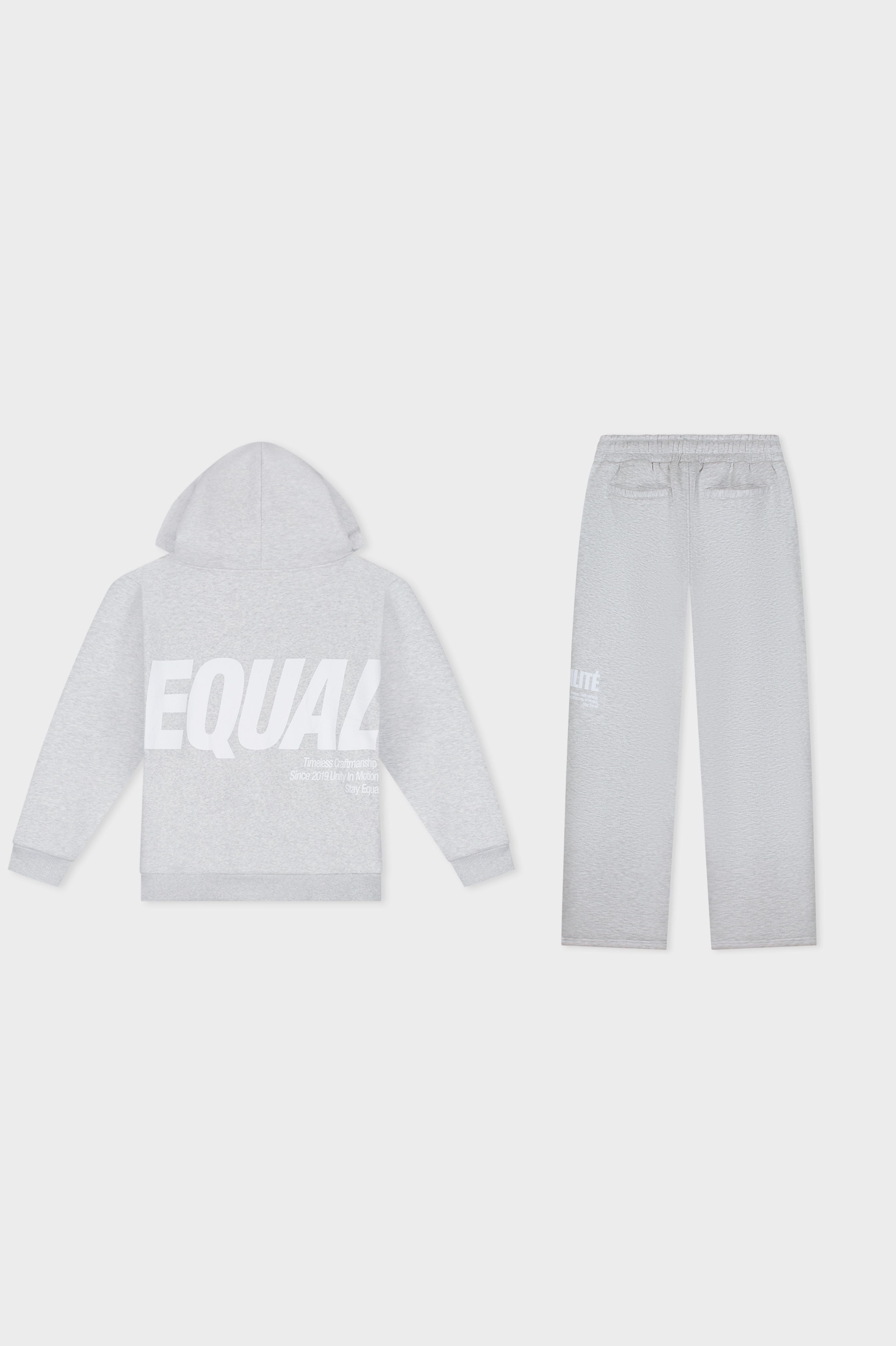 ELIA FULL ZIP JOGGER SET | MELANGE GREY