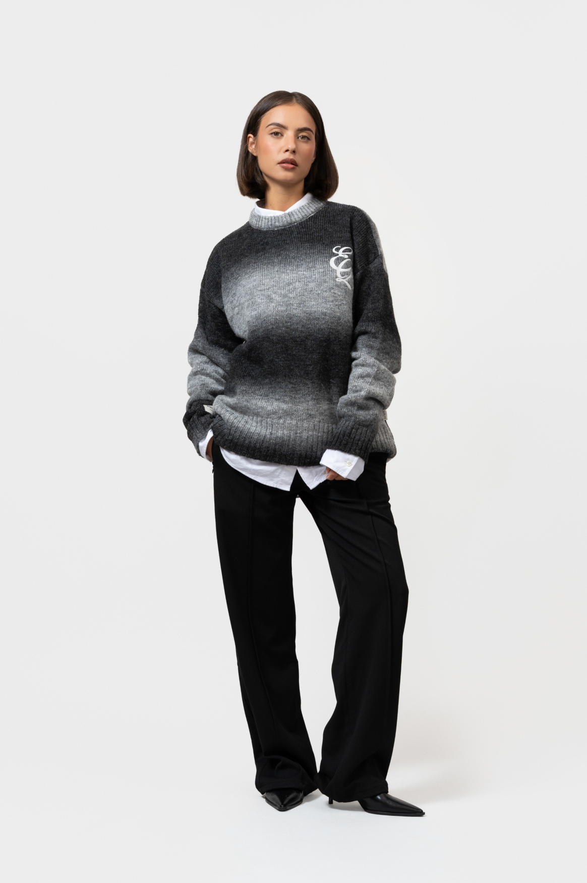 EQ KNIT SWEATER | GREY