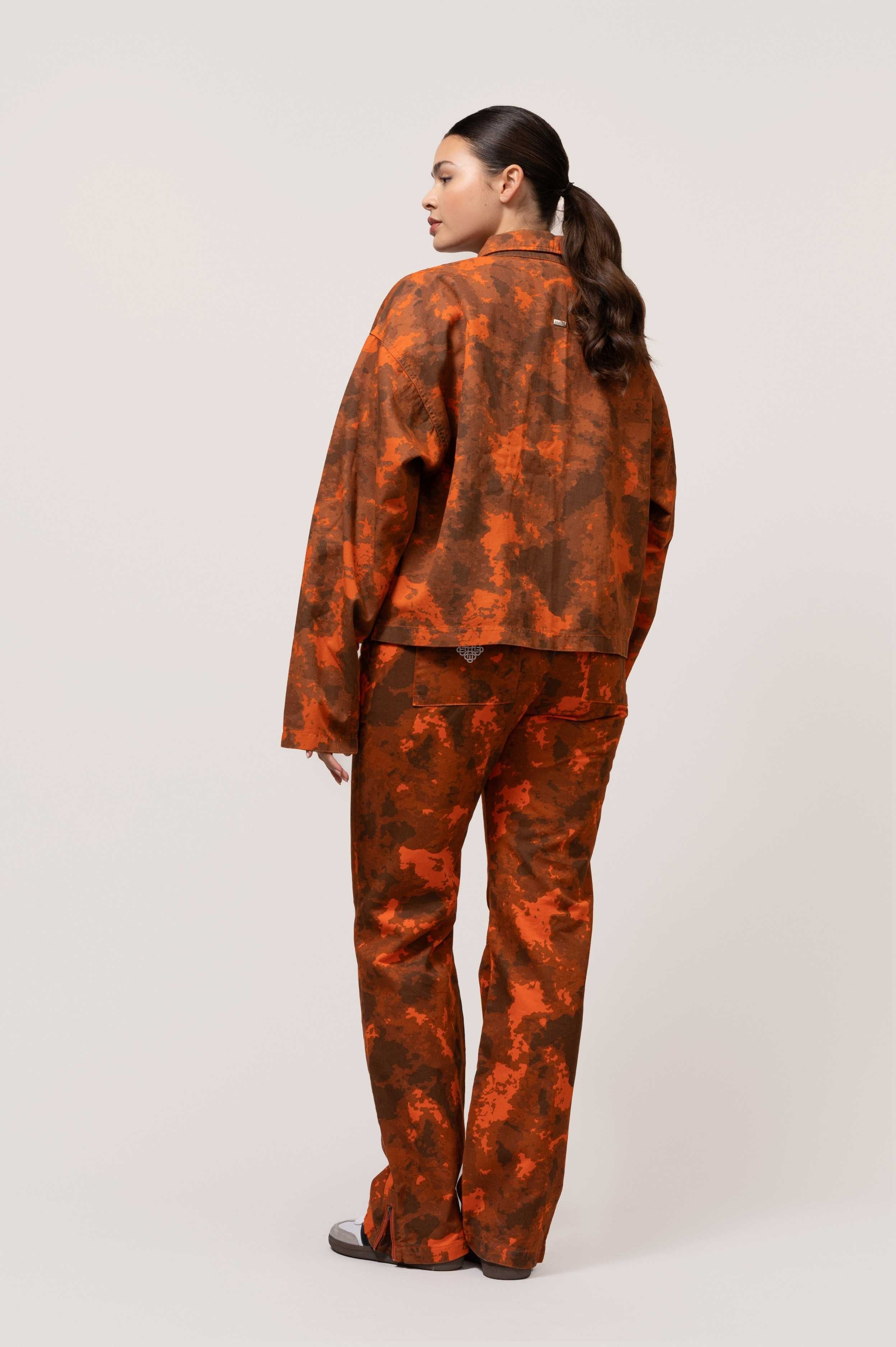 CAMO CARGO SET ORANGE