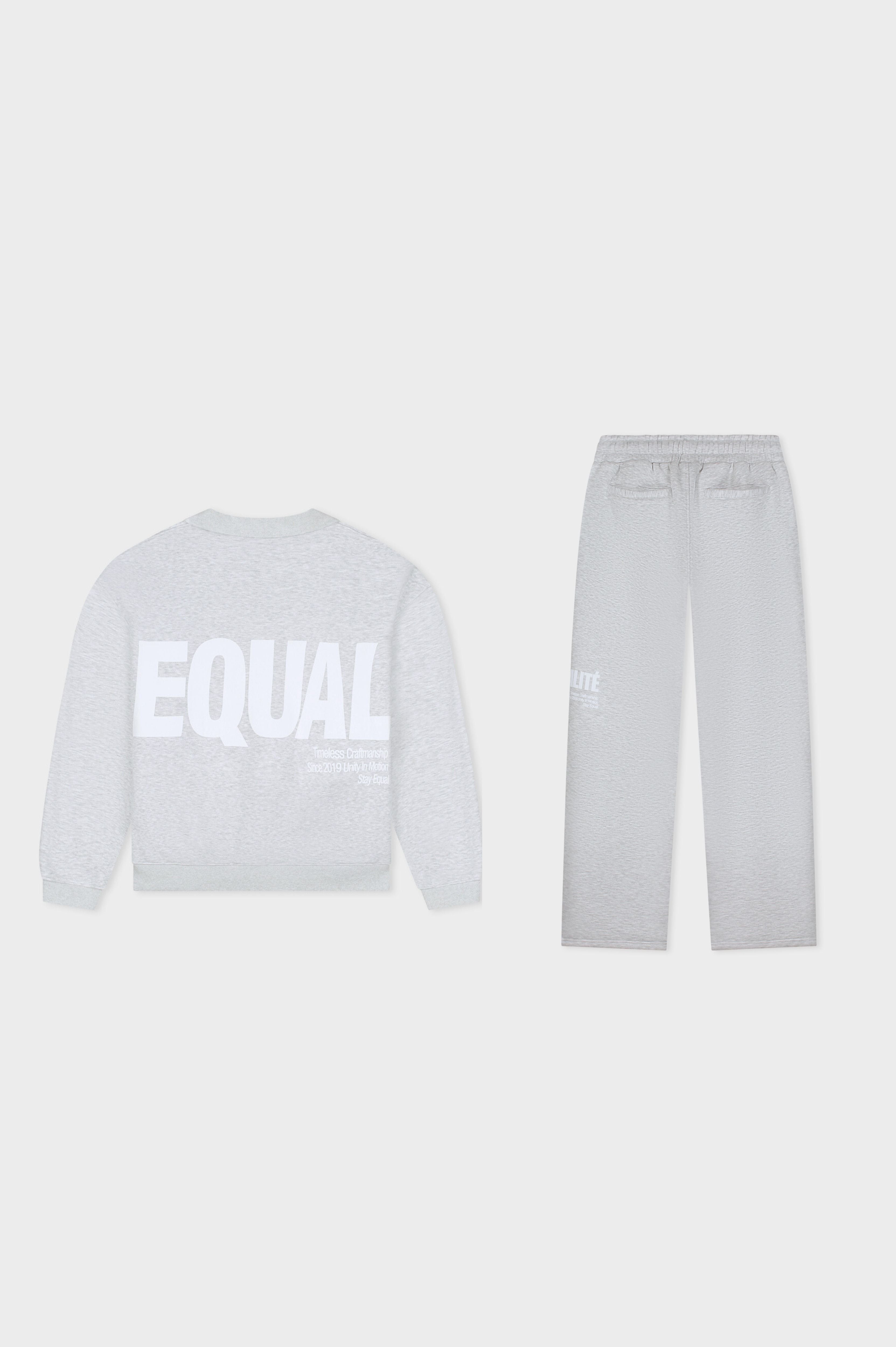 ELIA POLO SWEATER JOGGER SET | MELANGE GREY