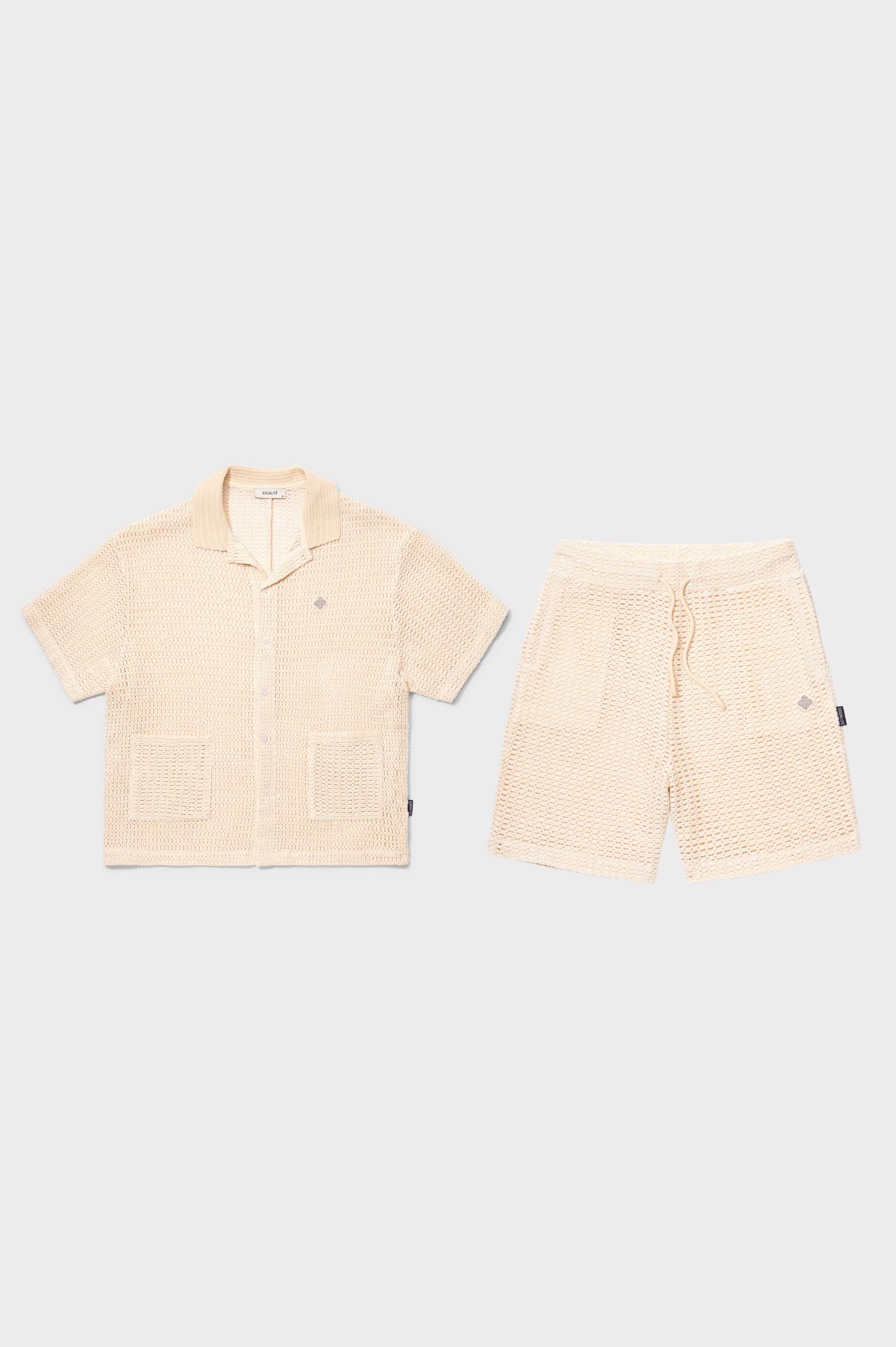 Lyra Knitted Croched Set Off-White