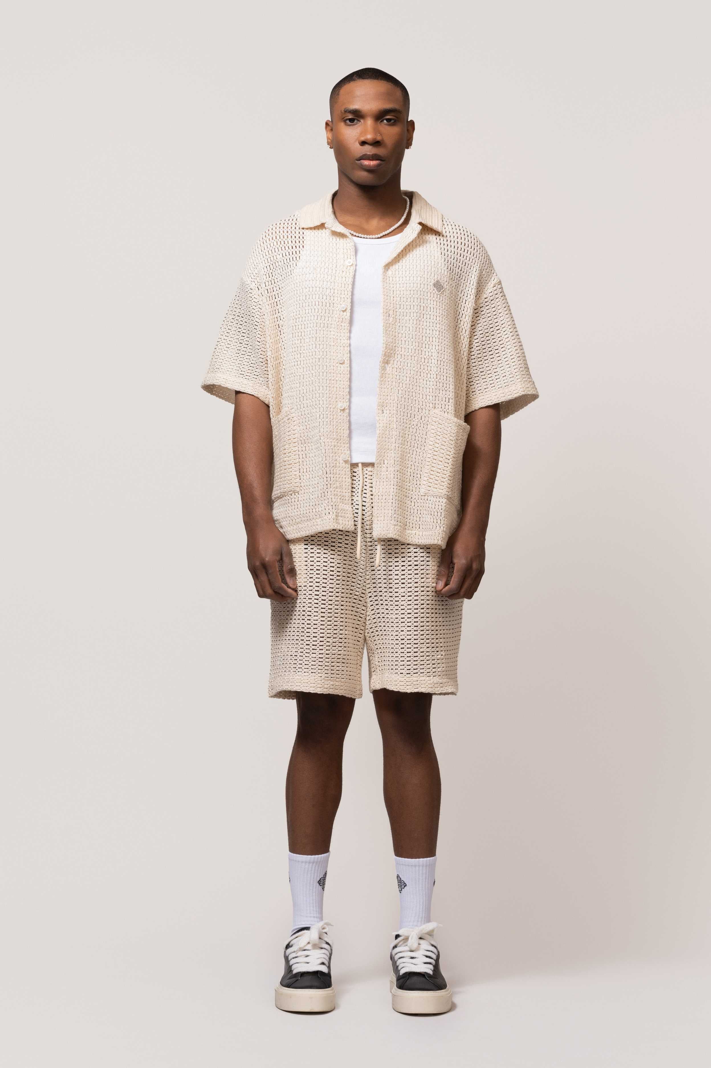 Lyra Knitted Croched Set Off-White