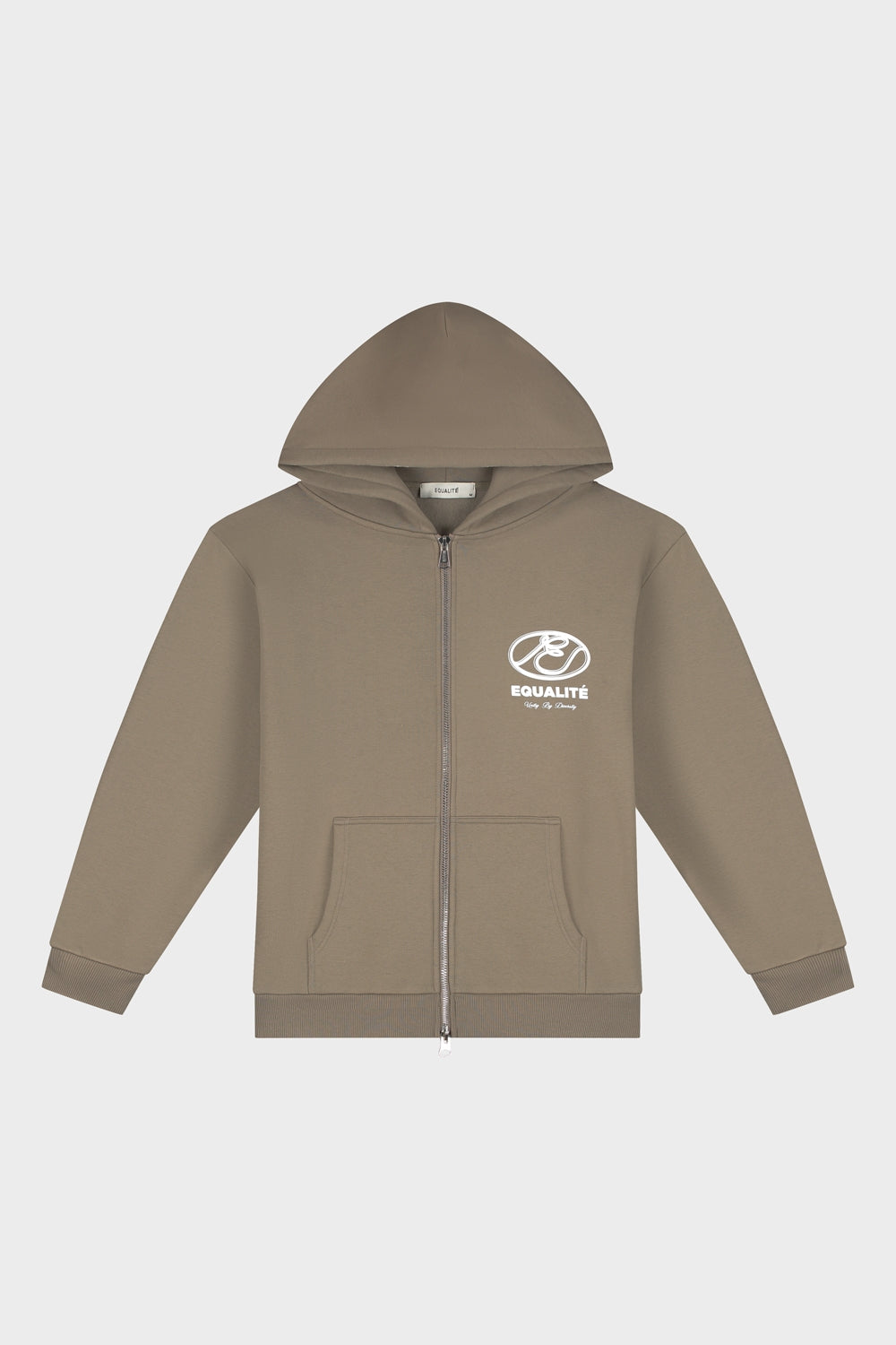 ARID OVERSIZED FULL ZIP HOODIE | TAUPE