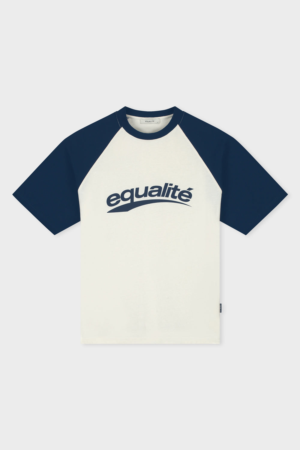 AXEL RAGLAN BOXY TEE | OFF-WHITE & NAVY