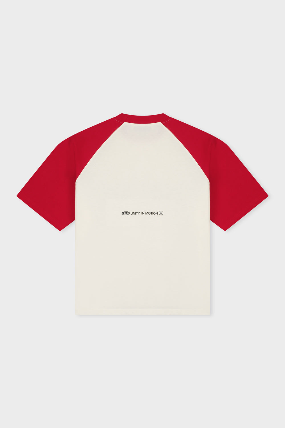AXEL RAGLAN BOXY TEE | OFF-WHITE & RED
