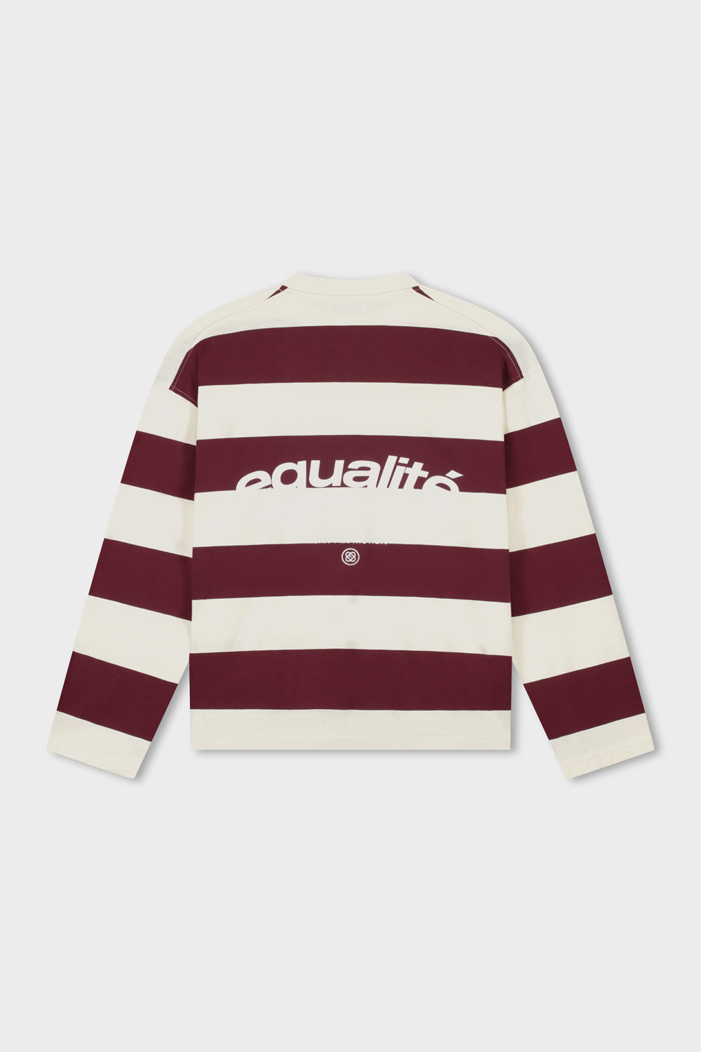 AXEL STRIPE LONGSLEEVE TEE | OFF-WHITE & BURGUNDY