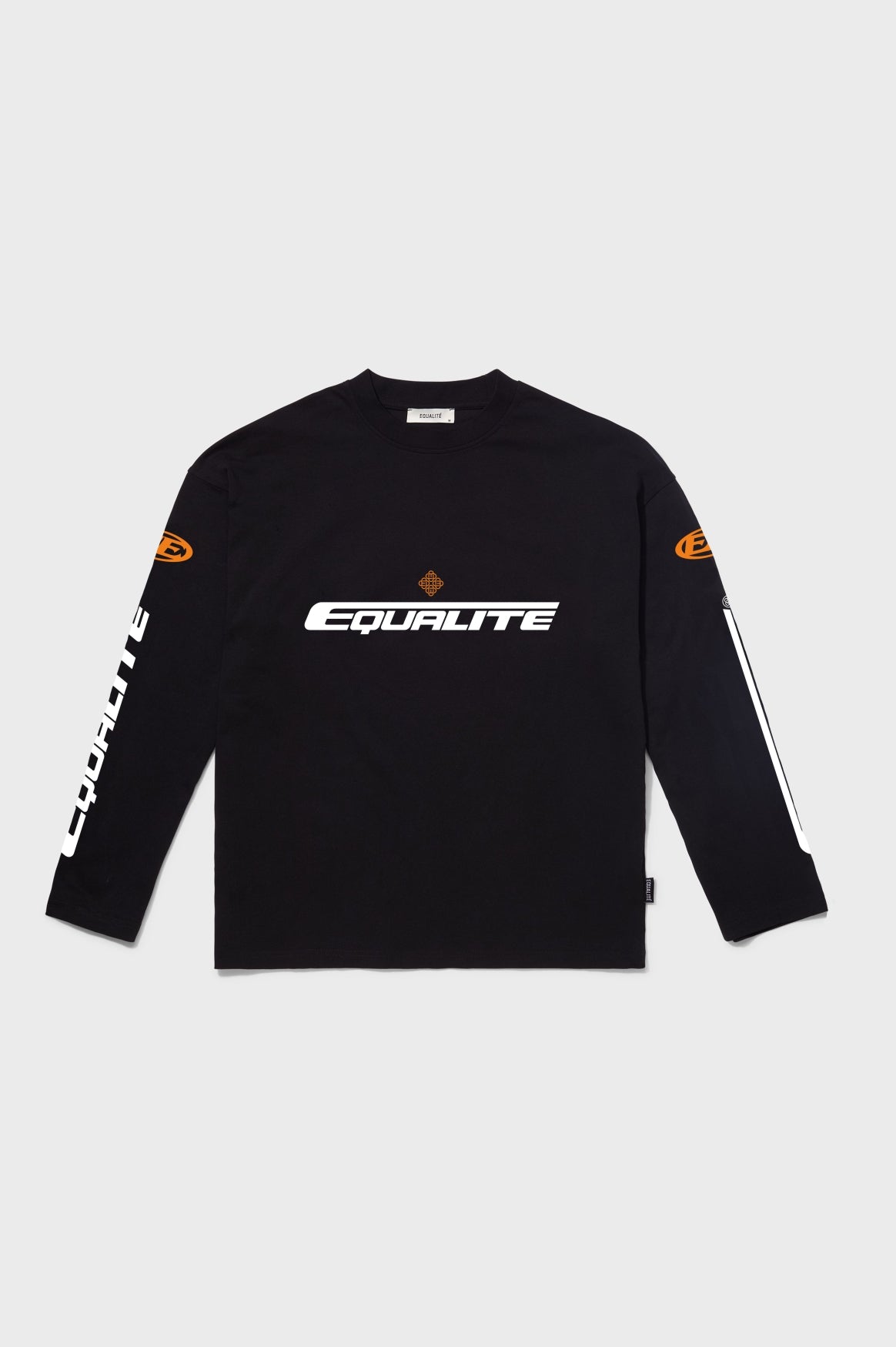 ADRENALINE LONGSLEEVE TEE | BLACK & ORANGE