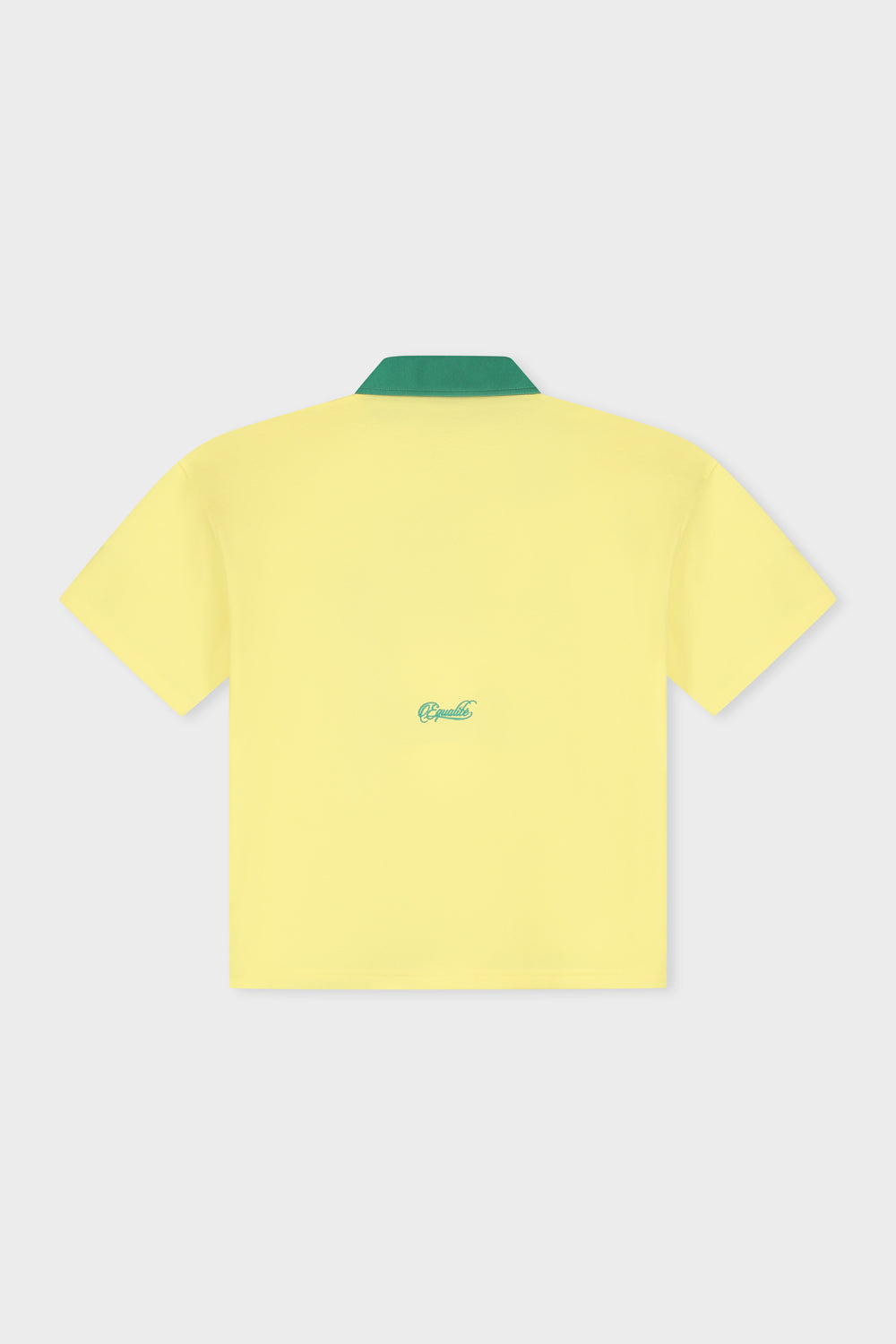 BRAZIL OVERSIZED JERSEY POLO | YELLOW & GREEN