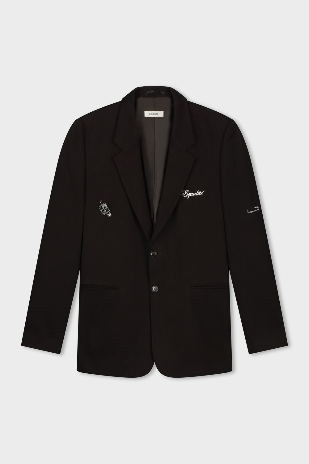 BROCHED OVERSIZED BLAZER | BROWN