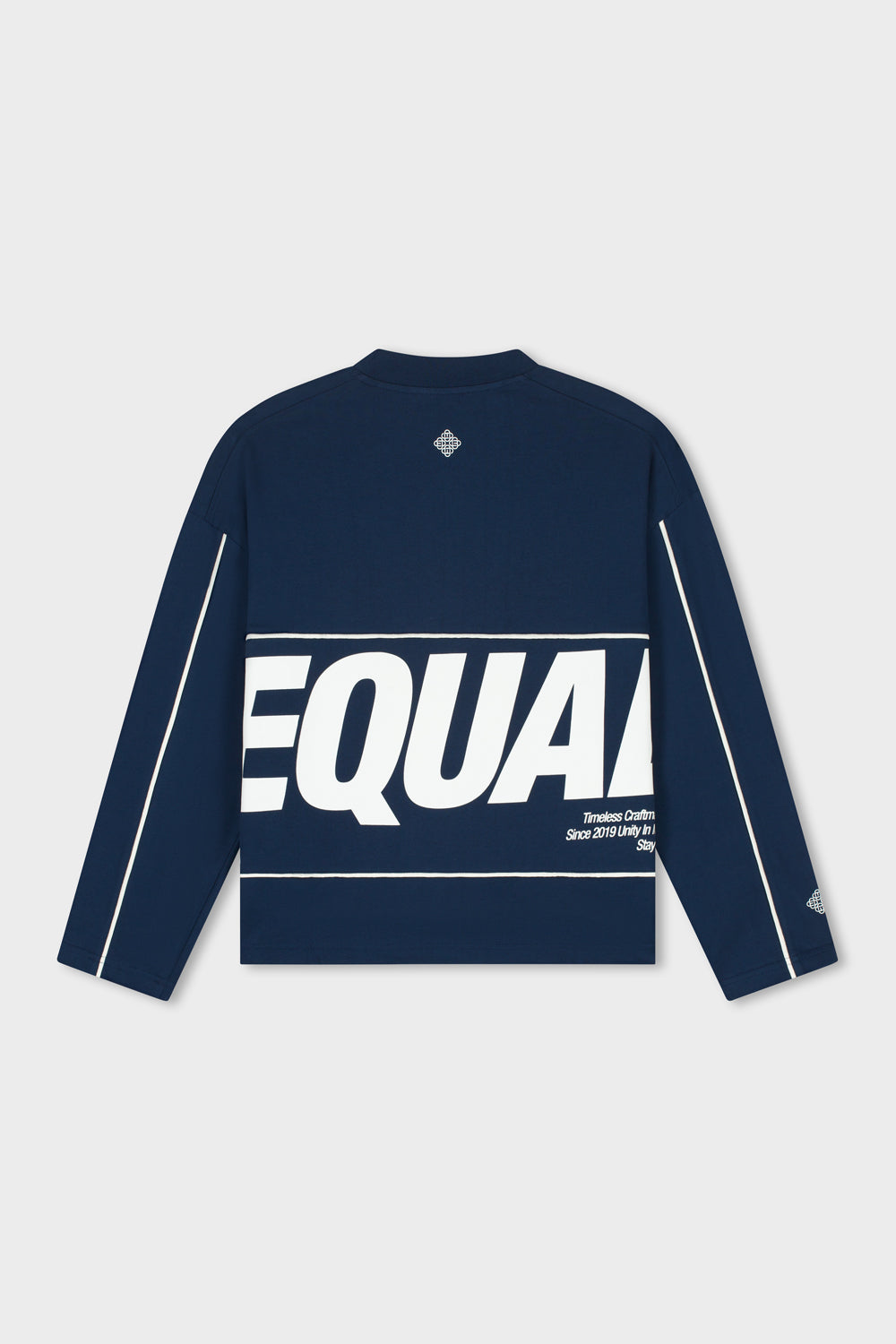 BRUNO LINE LONGSLEEVE TEE | NAVY & OFF-WHITE