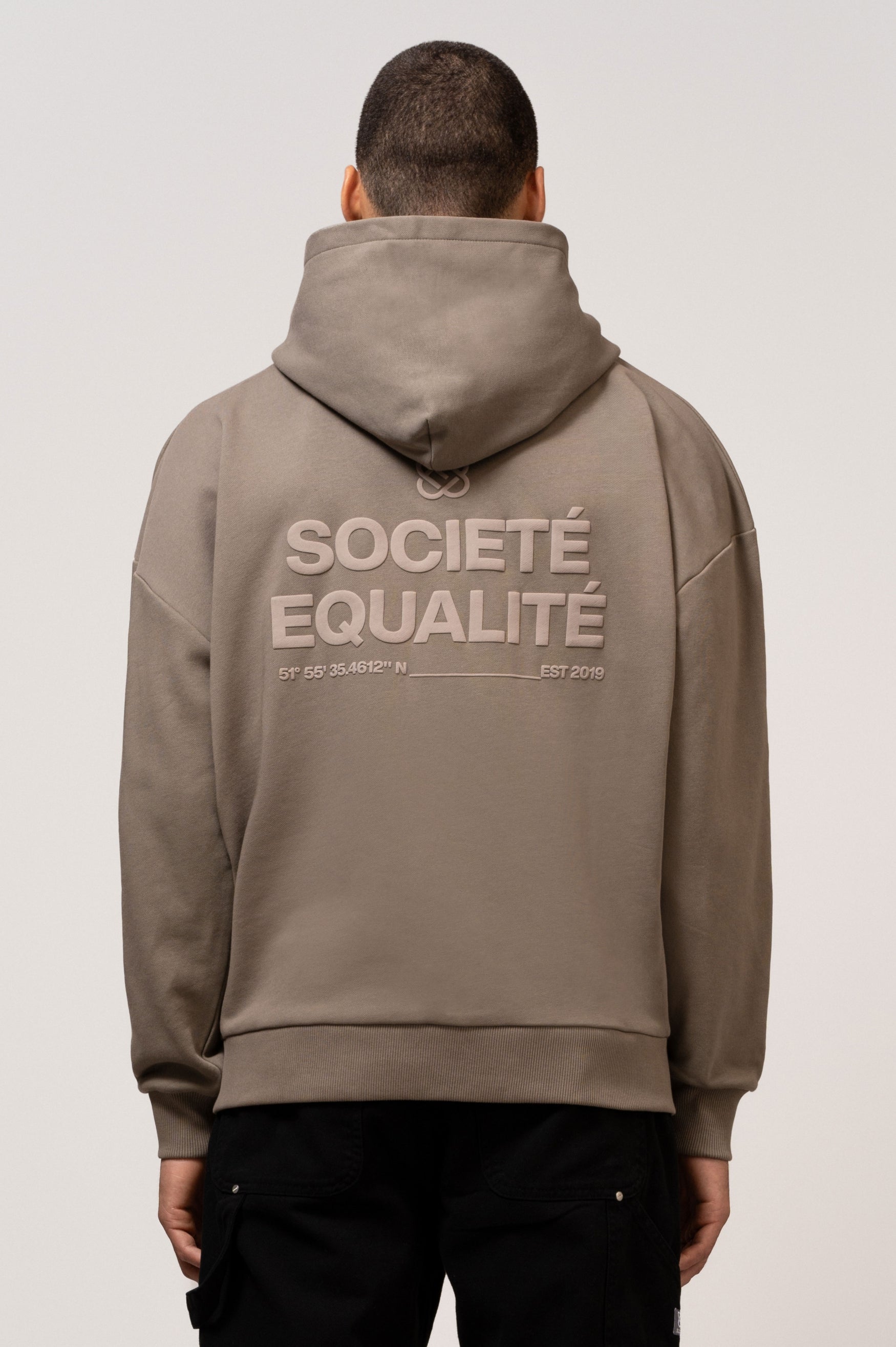 SOCIETÉ FULL ZIP HOODIE | TAUPE & TAUPE