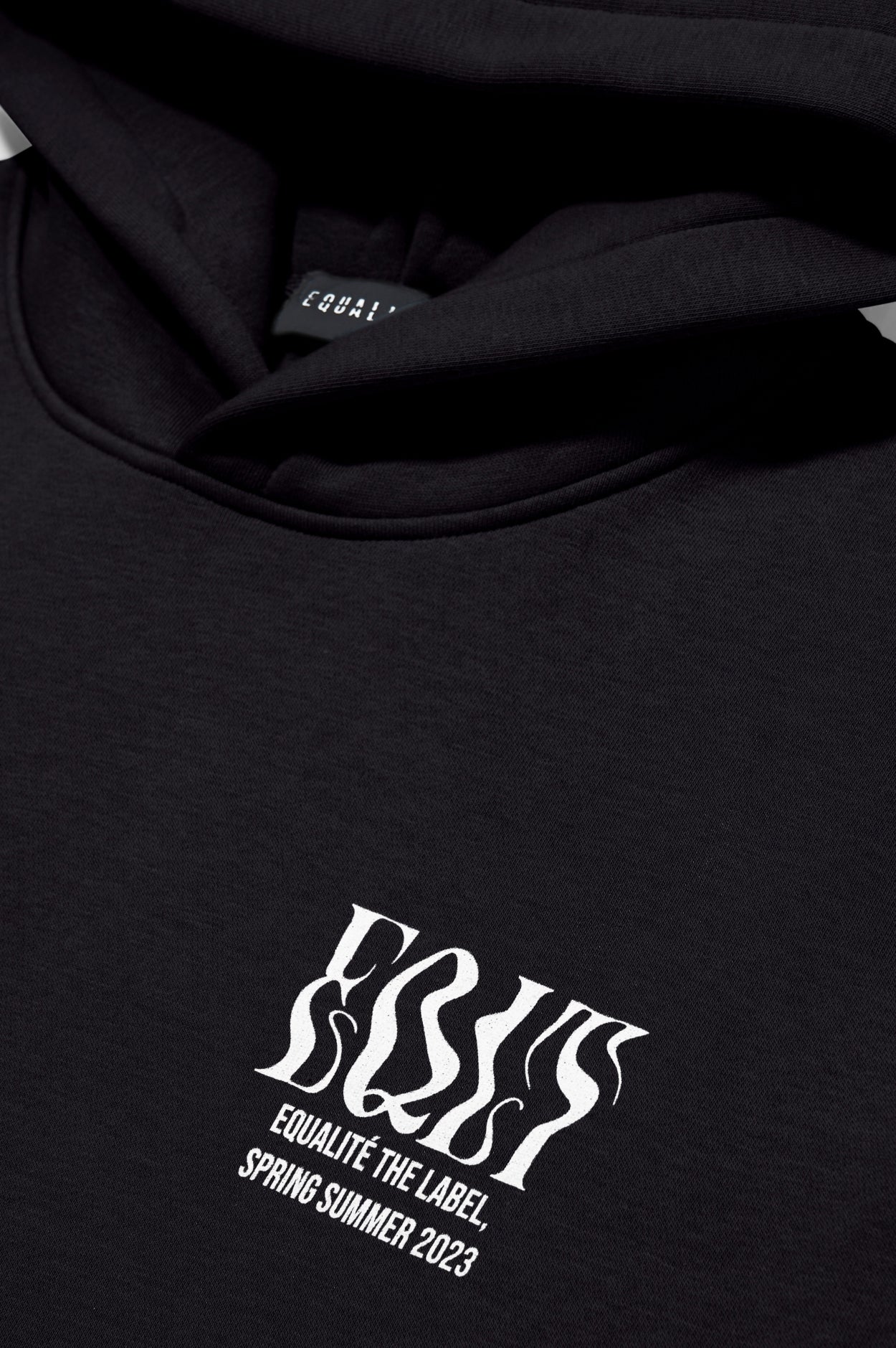 BLUR OVERSIZED HOODIE | BLACK