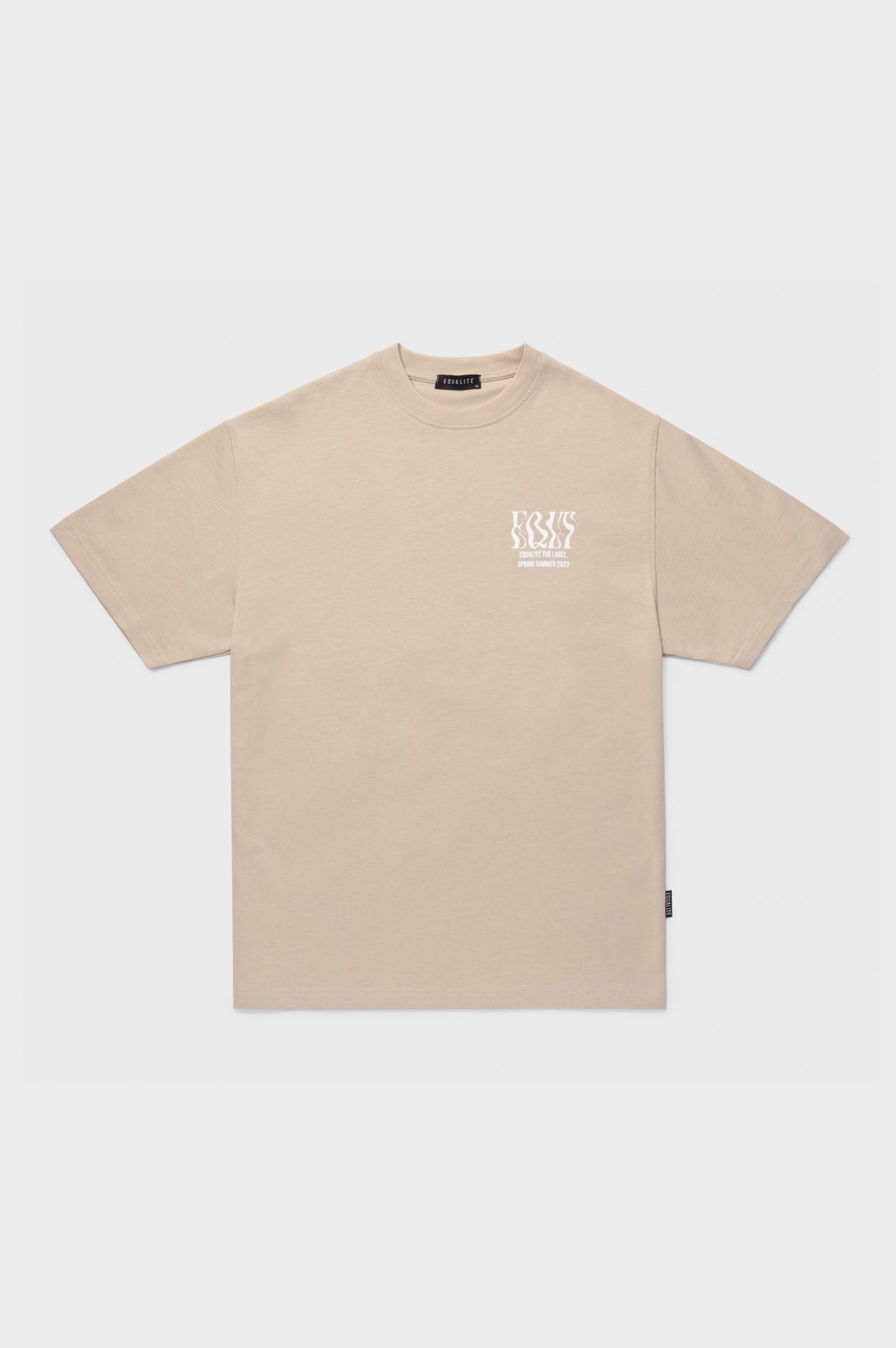 BLUR OVERSIZED TEE | BEIGE