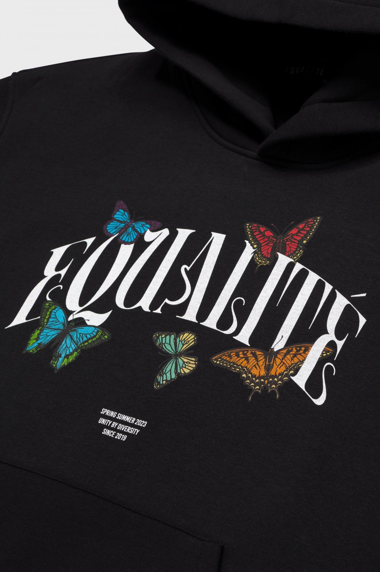 BUTTERFLY OVERSIZED HOODIE | BLACK