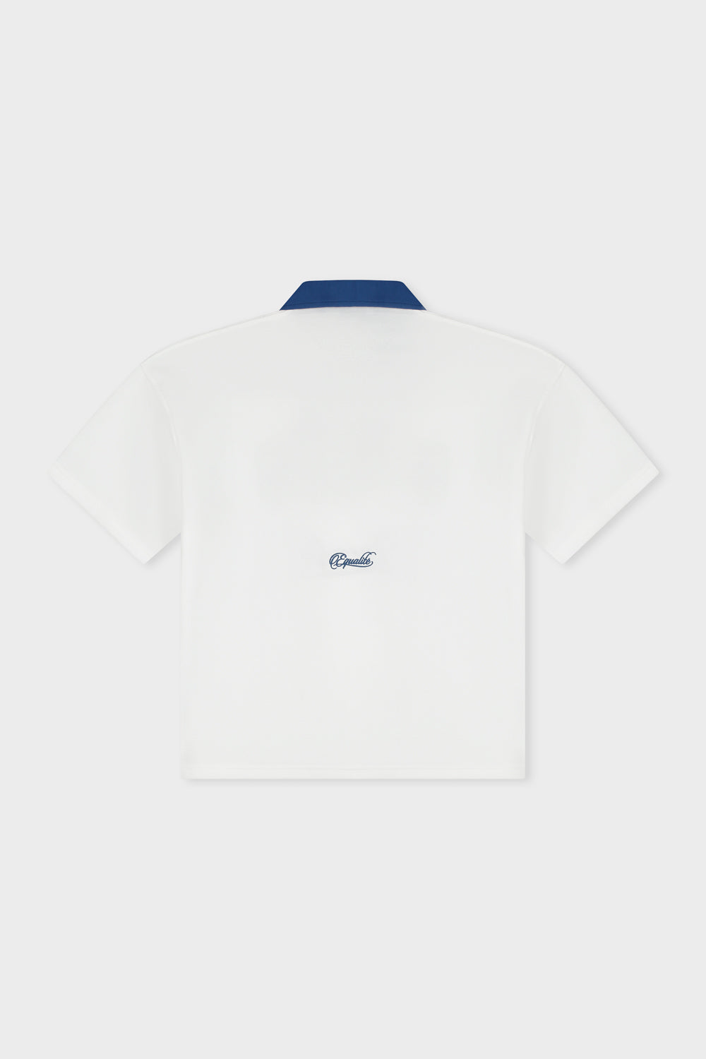 CAPE VERDE OVERSIZED JERSEY POLO | OFF-WHITE & BLUE
