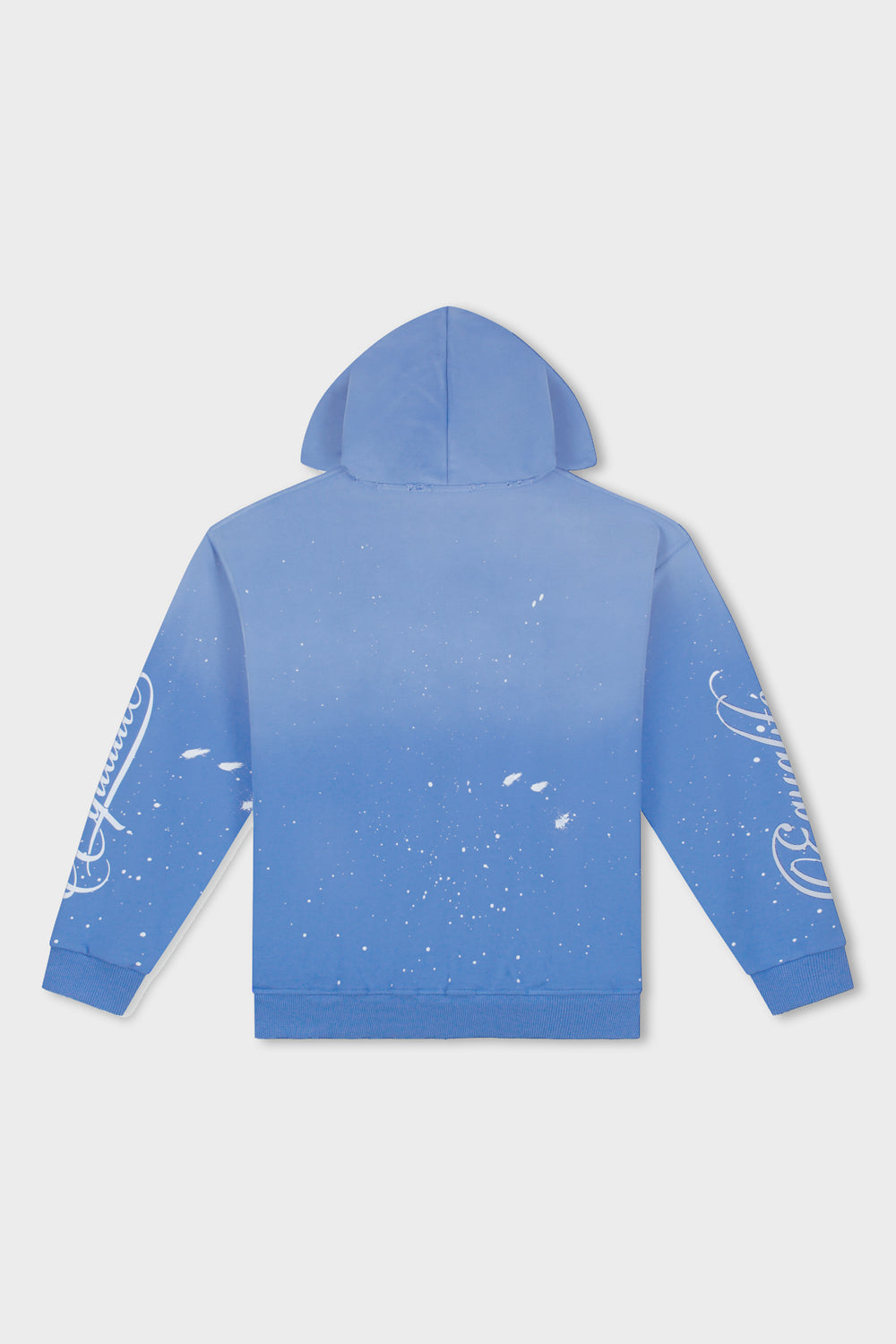 SIGNATURE PAINT OVERSIZED HOODIE | BLUE