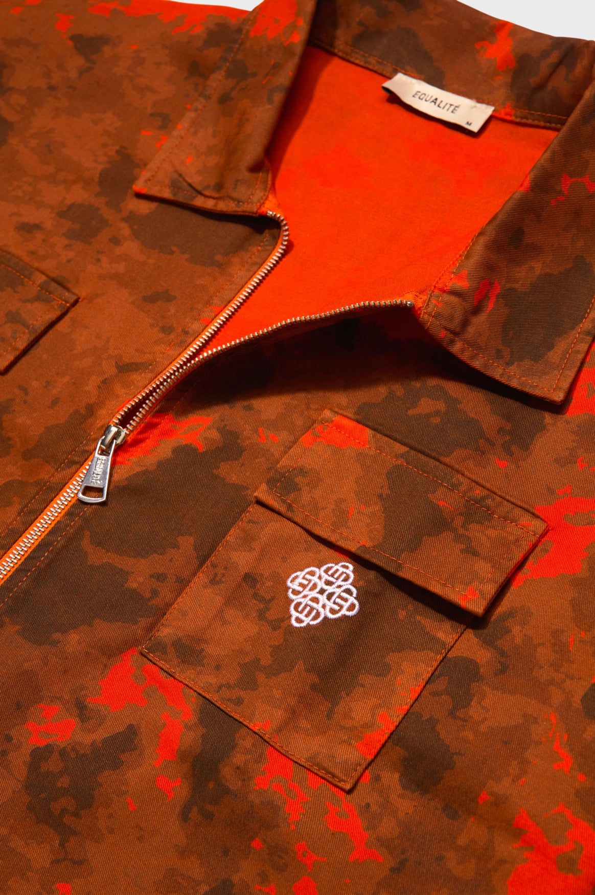 Camo Cargo Jacket | Camo Orange
