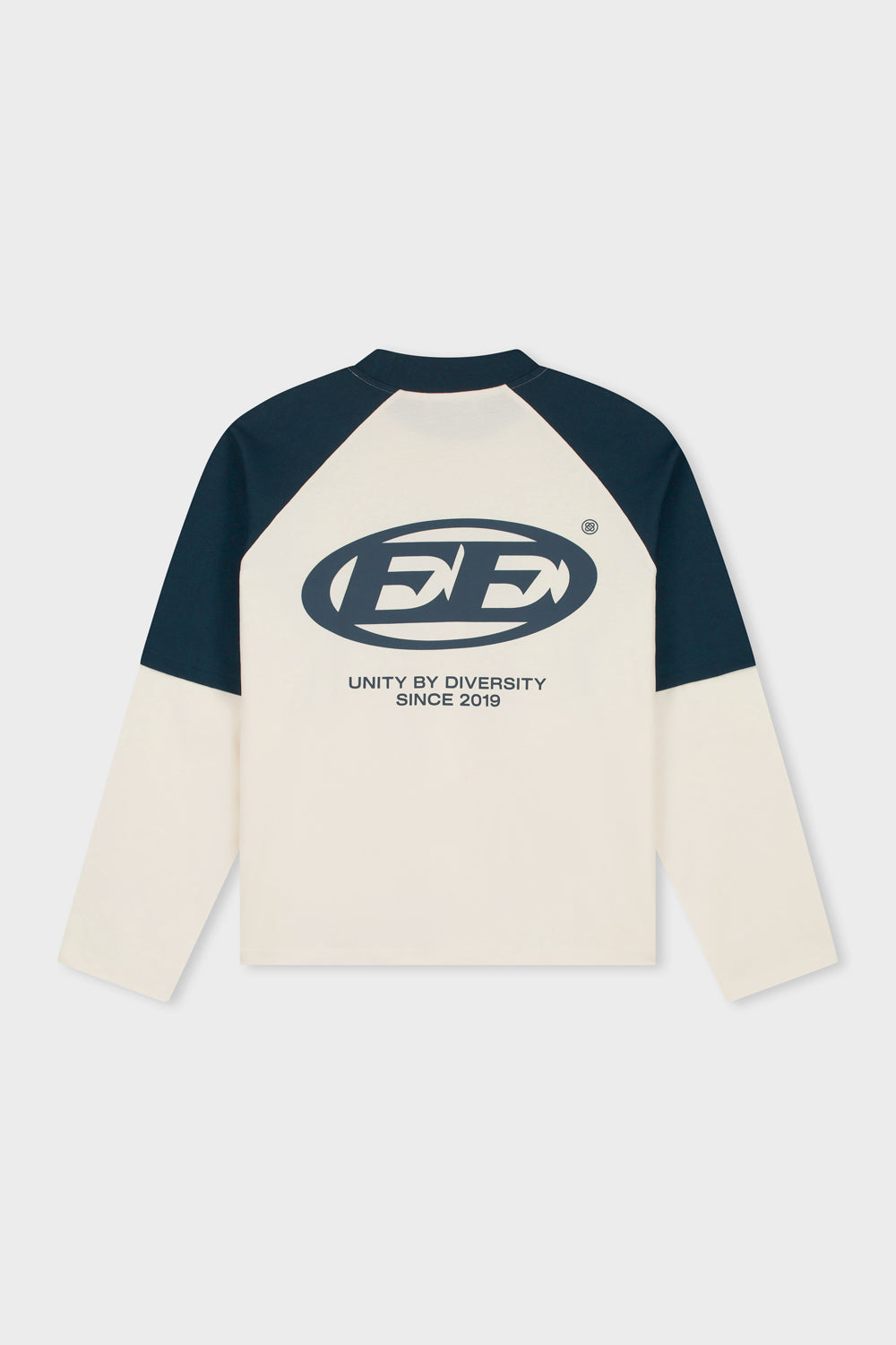 DANTE DOUBLE LAYER LONGSLEEVE TEE | OFF-WHITE & NAVY