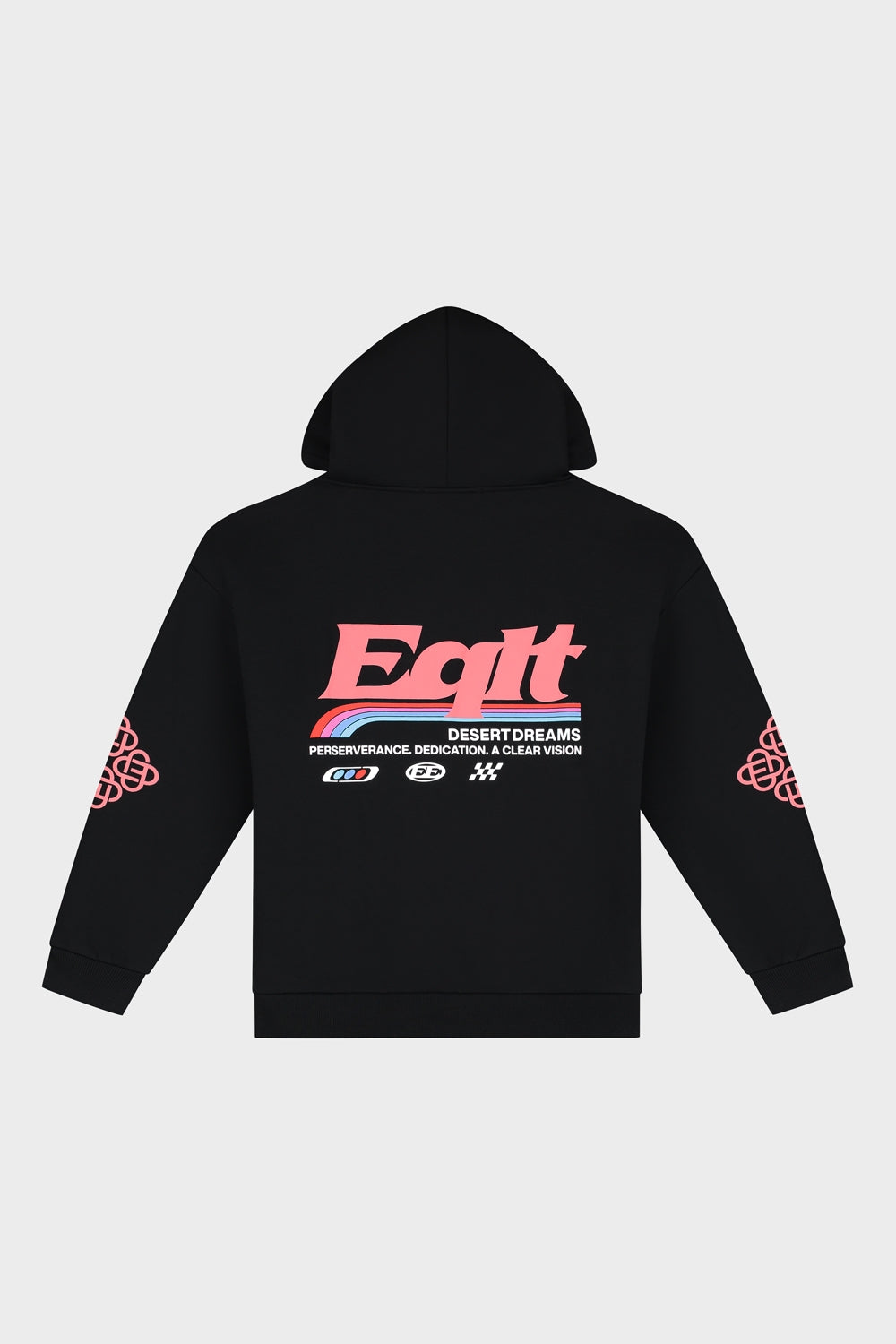 DESERT OVERSIZED FULL ZIP HOODIE | BLACK