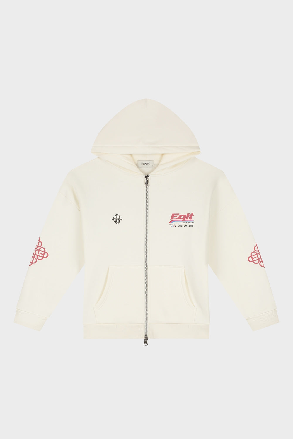 DESERT OVERSIZED FULL ZIP HOODIE | OFF-WHITE