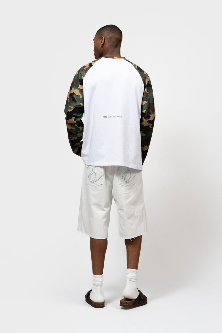 JETT RAGLAN LONGSLEEVE TEE | OFF-WHITE & CAMO