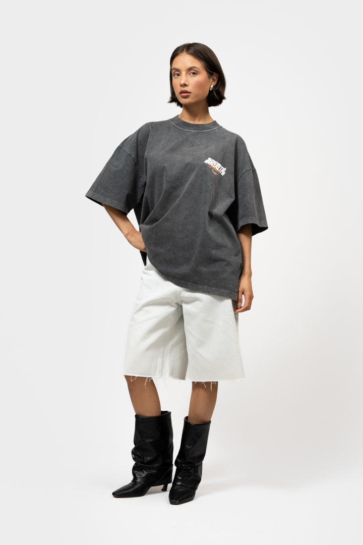 SOCIETÉ RESORT BOXY TEE | WASHED GREY