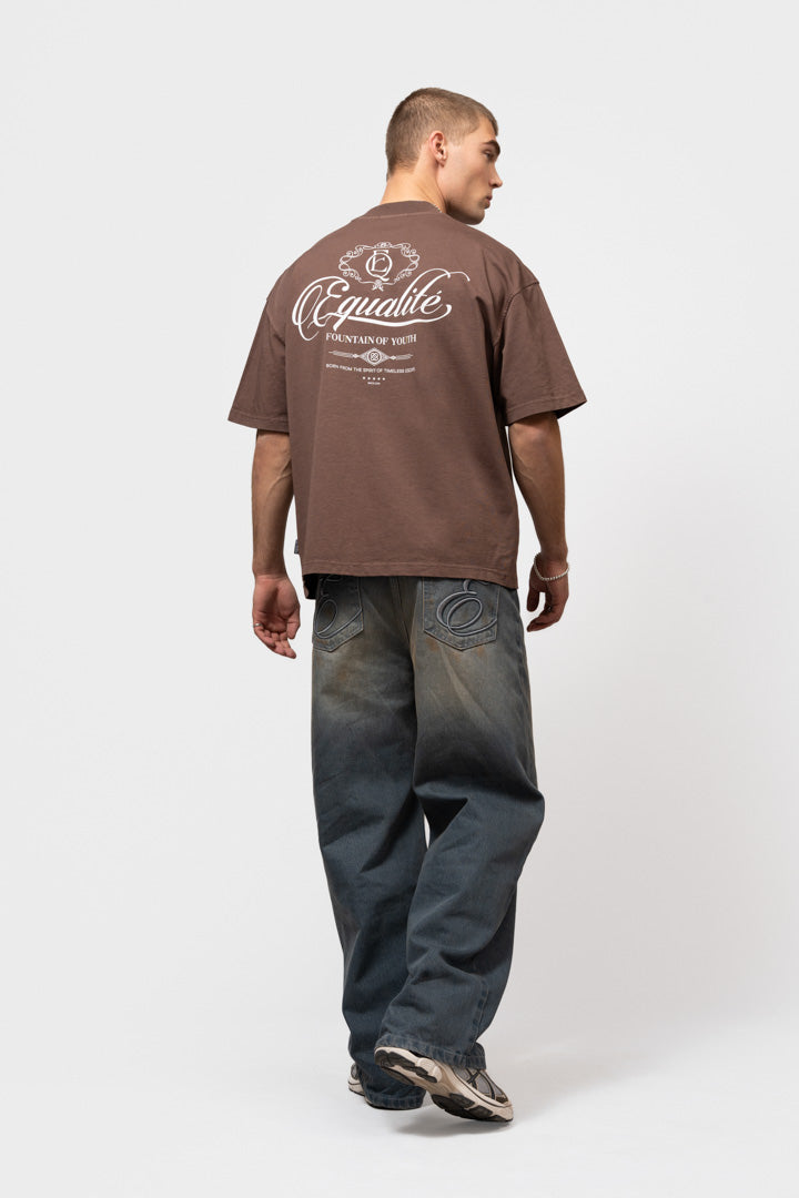 YUKI BOXY TEE | TOBACCO