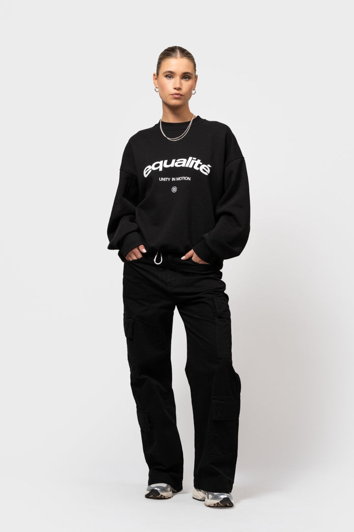 CELESTE OVERSIZED SWEATER | BLACK
