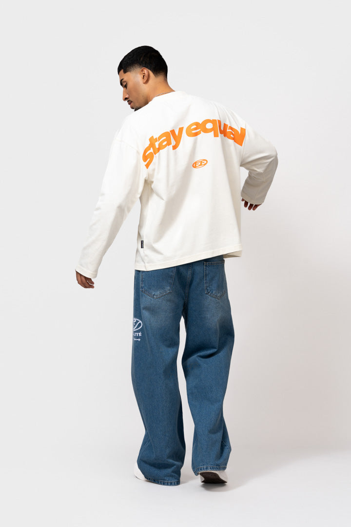 STAY EQUAL LONGSLEEVE TEE | OFF-WHITE