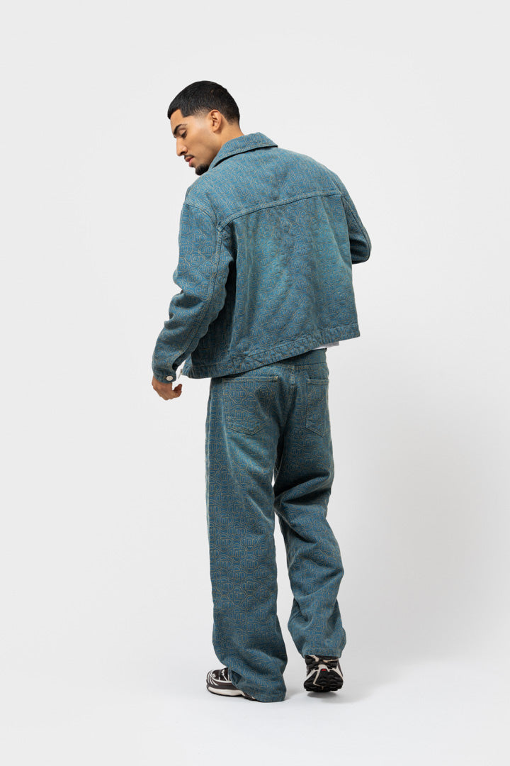 MONOGRAM DENIM JACKET | DARK BLUE