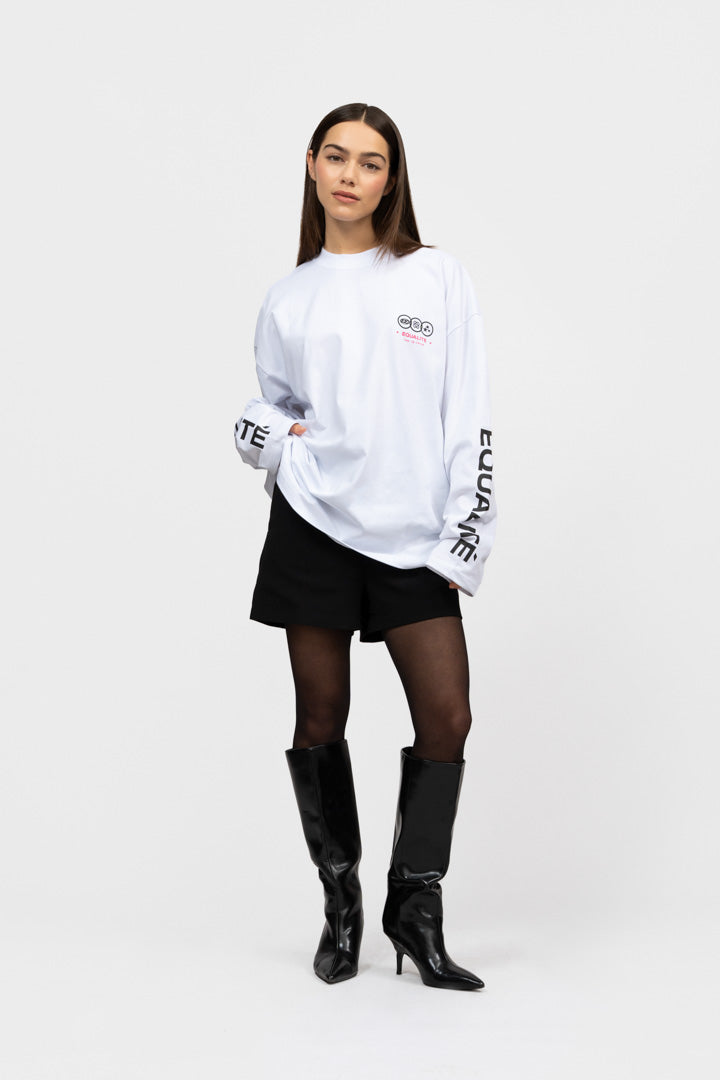 UNIVERSE LONGSLEEVE TEE | WHITE