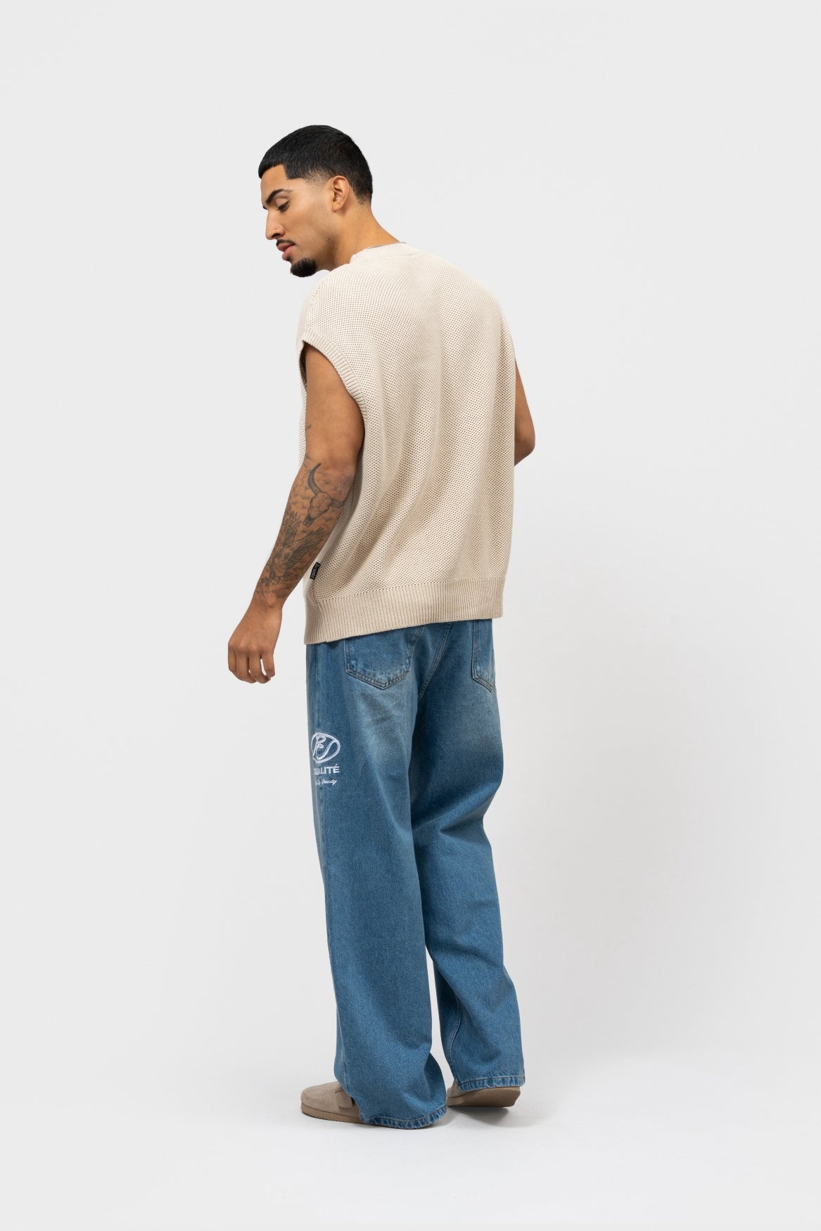 LUMI KNIT TANKTOP | BEIGE