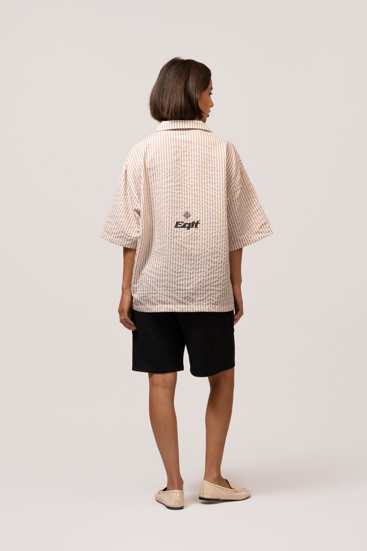 JERSEY BOXY SHIRT | BEIGE