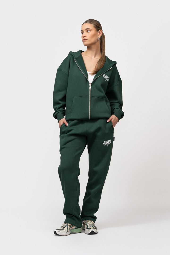 SOCIETÉ 2.0 OVERSIZED FULL ZIP HOODIE | GREEN