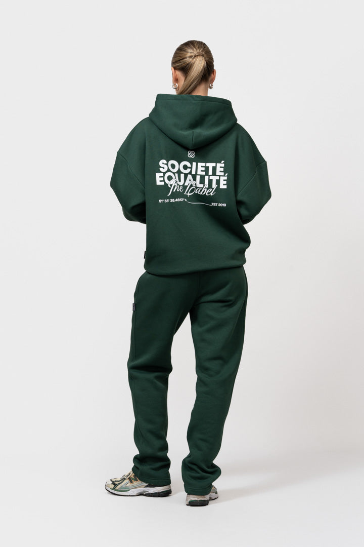 SOCIETÉ 2.0 OVERSIZED FULL ZIP HOODIE | GREEN