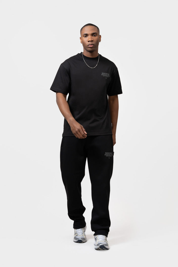 SOCIETÉ 2.0 OVERSIZED TEE | BLACK & BLACK