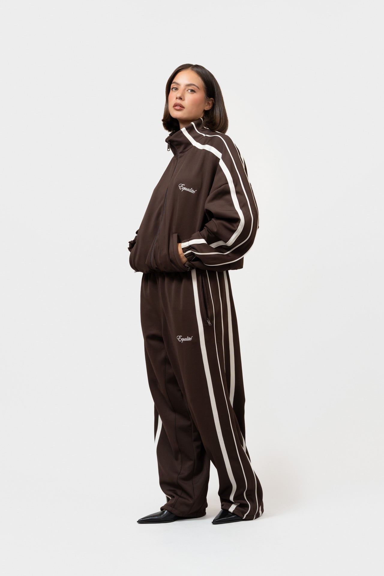 TRACK PANTS | BROWN