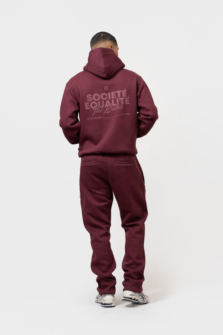 SOCIETÉ 2.0 TRACKSUIT | BURGUNDY & BURGUNDY