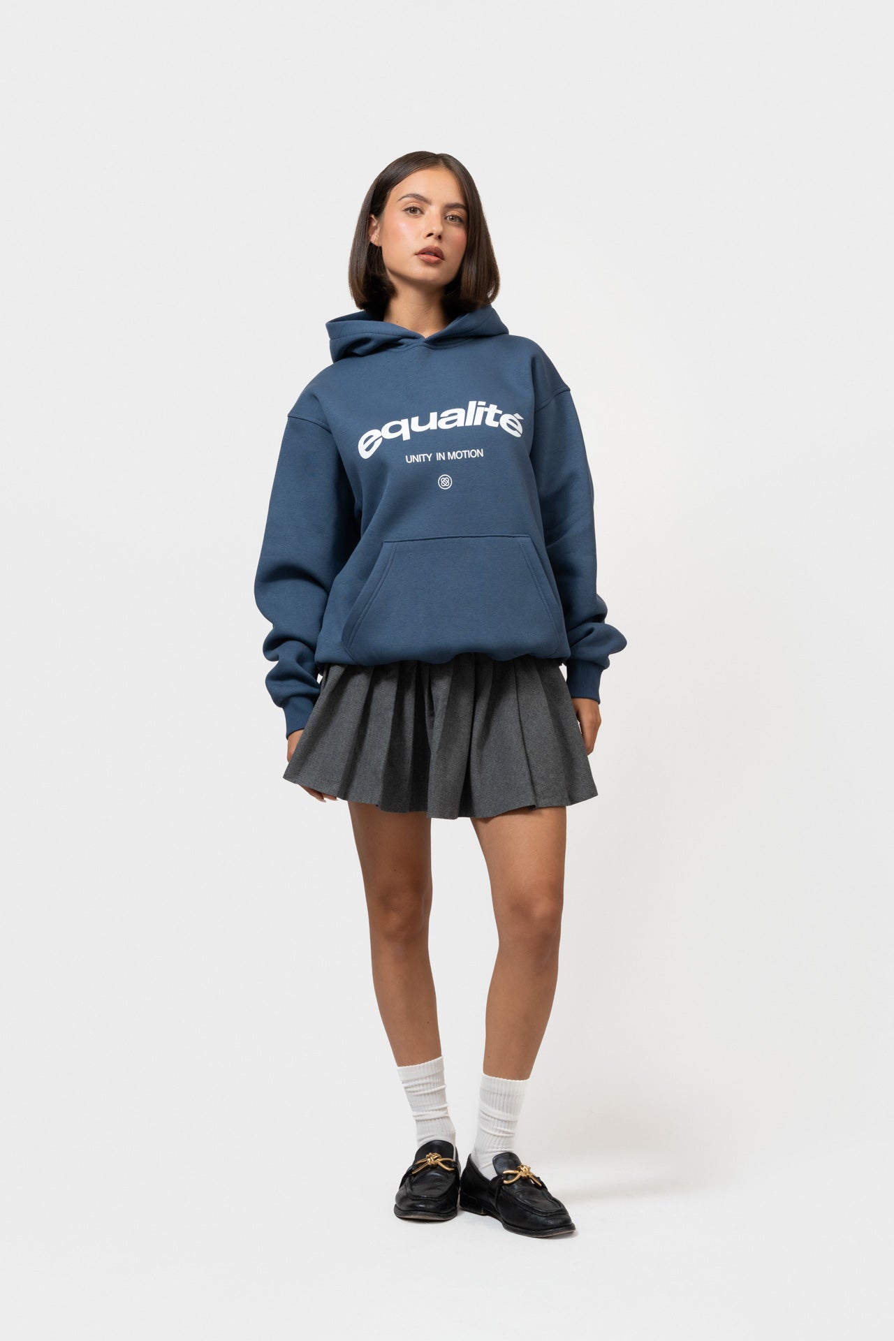 CELESTE OVERSIZED HOODIE | NAVY