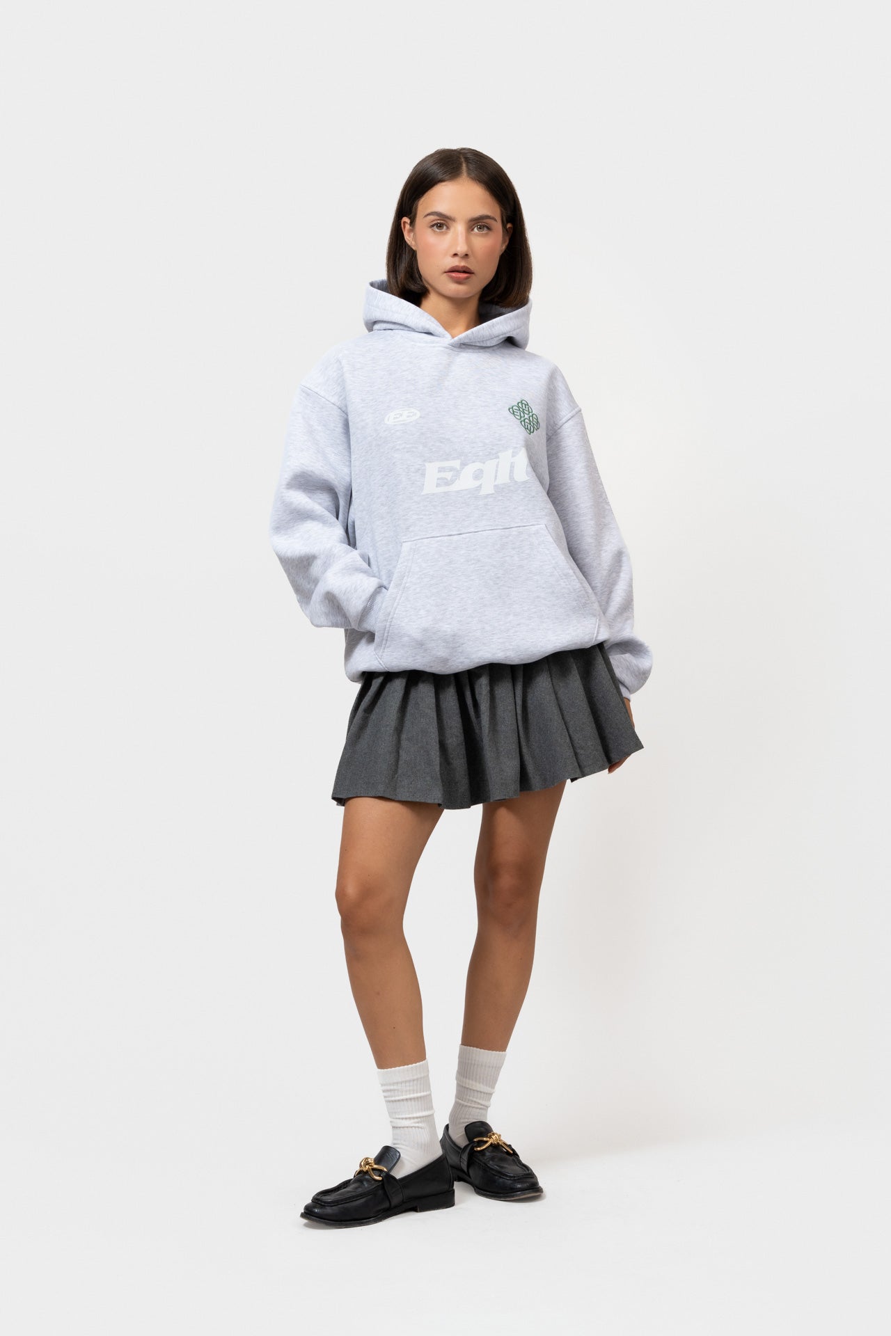 JERSEY OVERSIZED HOODIE | GRAY MELANGE