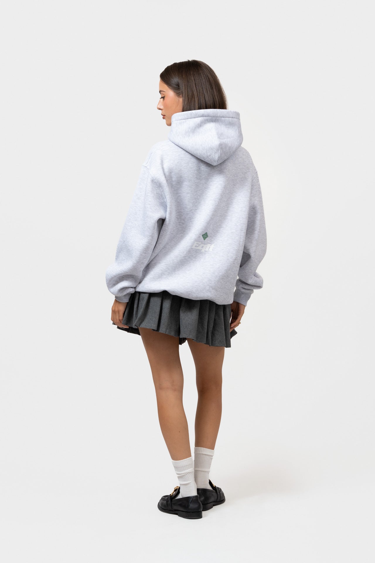 JERSEY OVERSIZED HOODIE | GRAY MELANGE